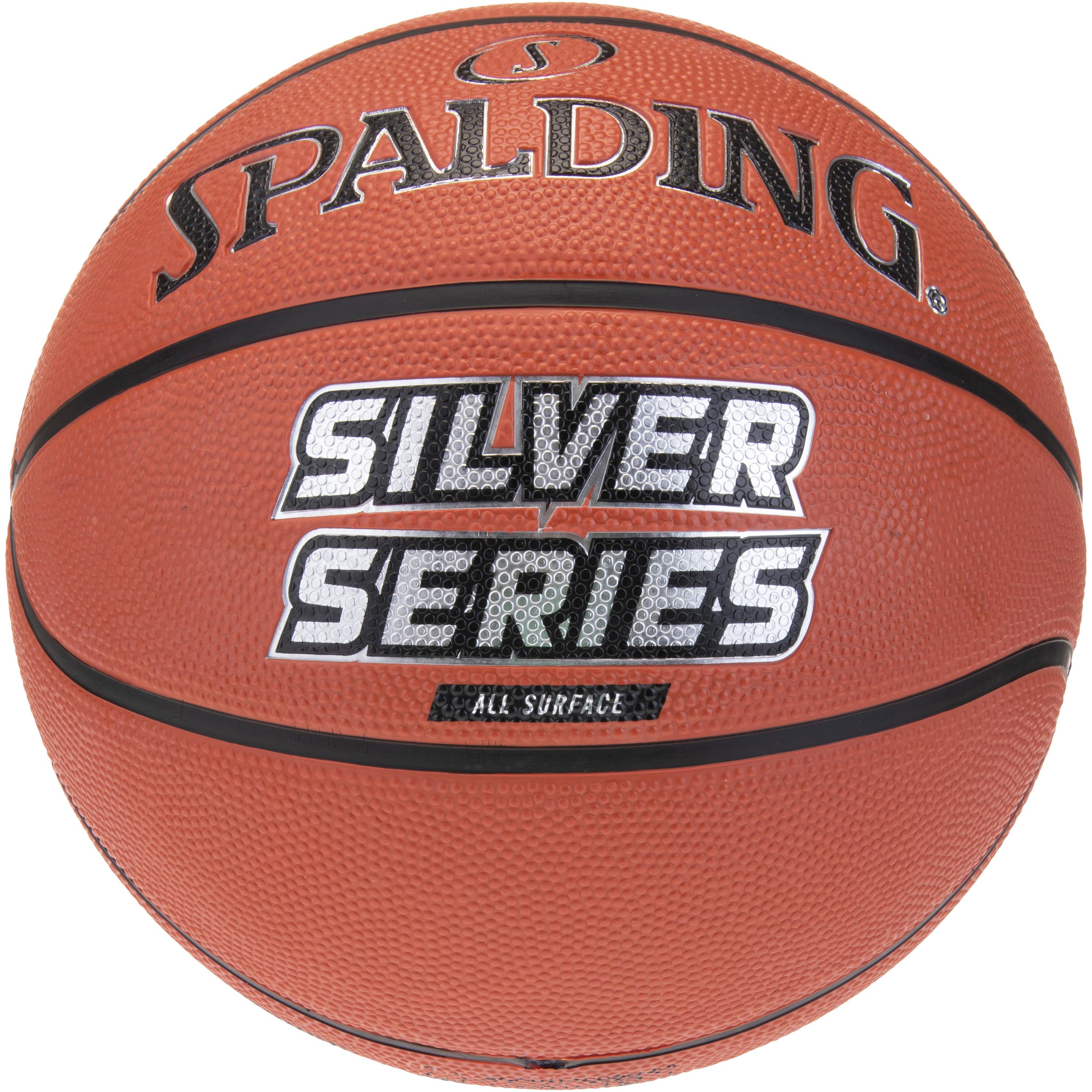 Spalding Silver Series Rubber Basketball