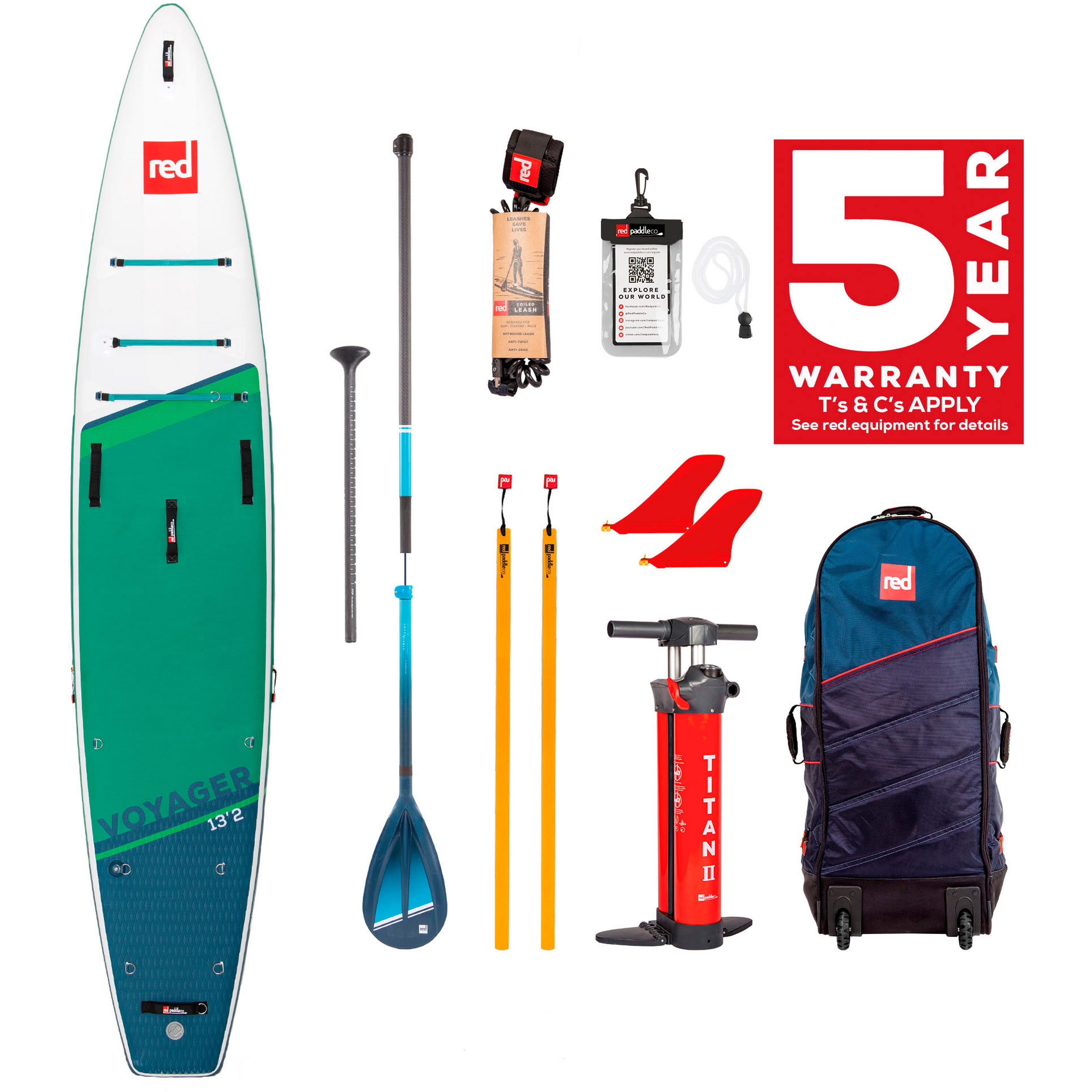 Red Paddle VOYAGER 13'2" x 30" x 6" MSL + Paddle SUP Sets