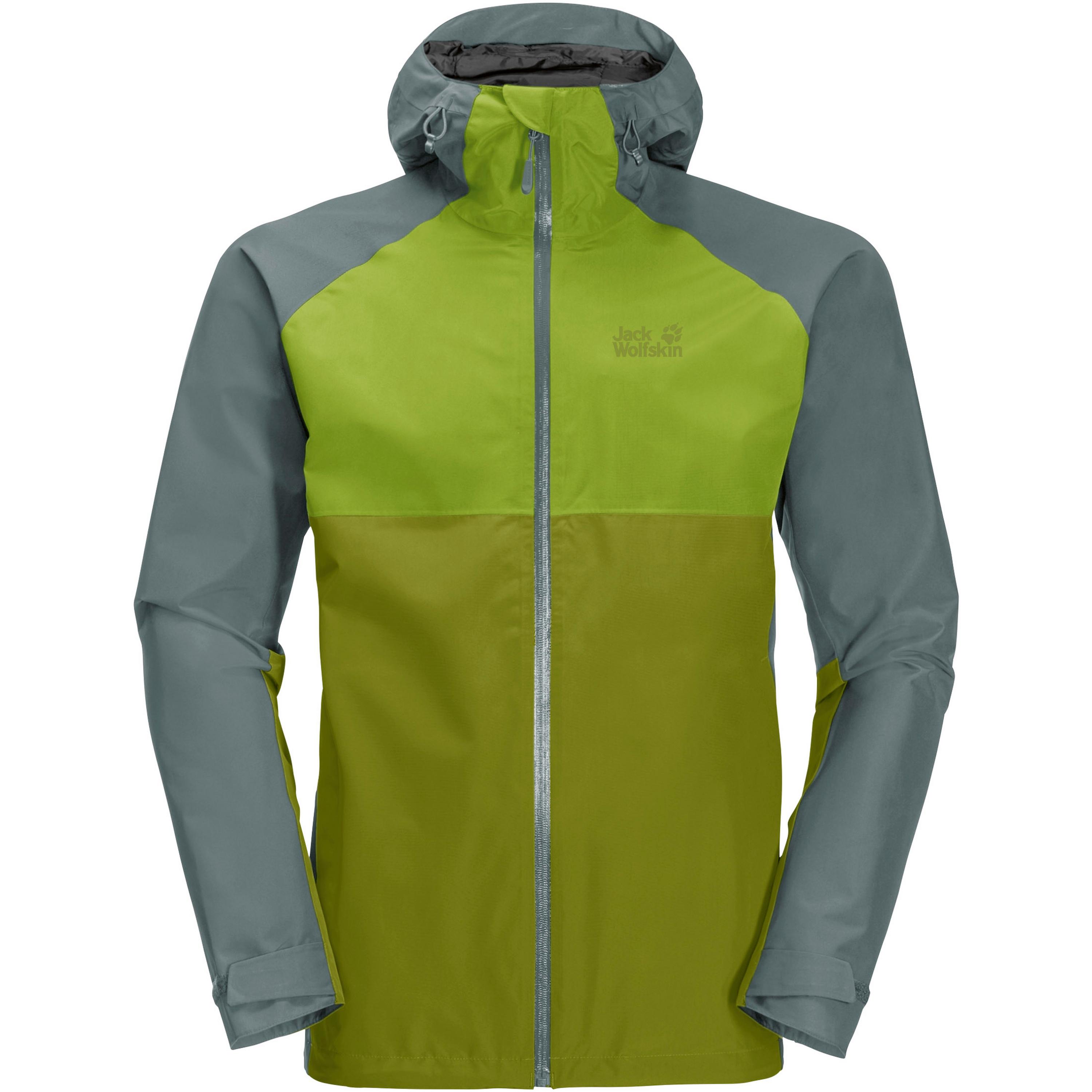 Jack Wolfskin Mount ISA Jacket Men Hardshell-Wanderjacke Männer XXL grün golden cypress