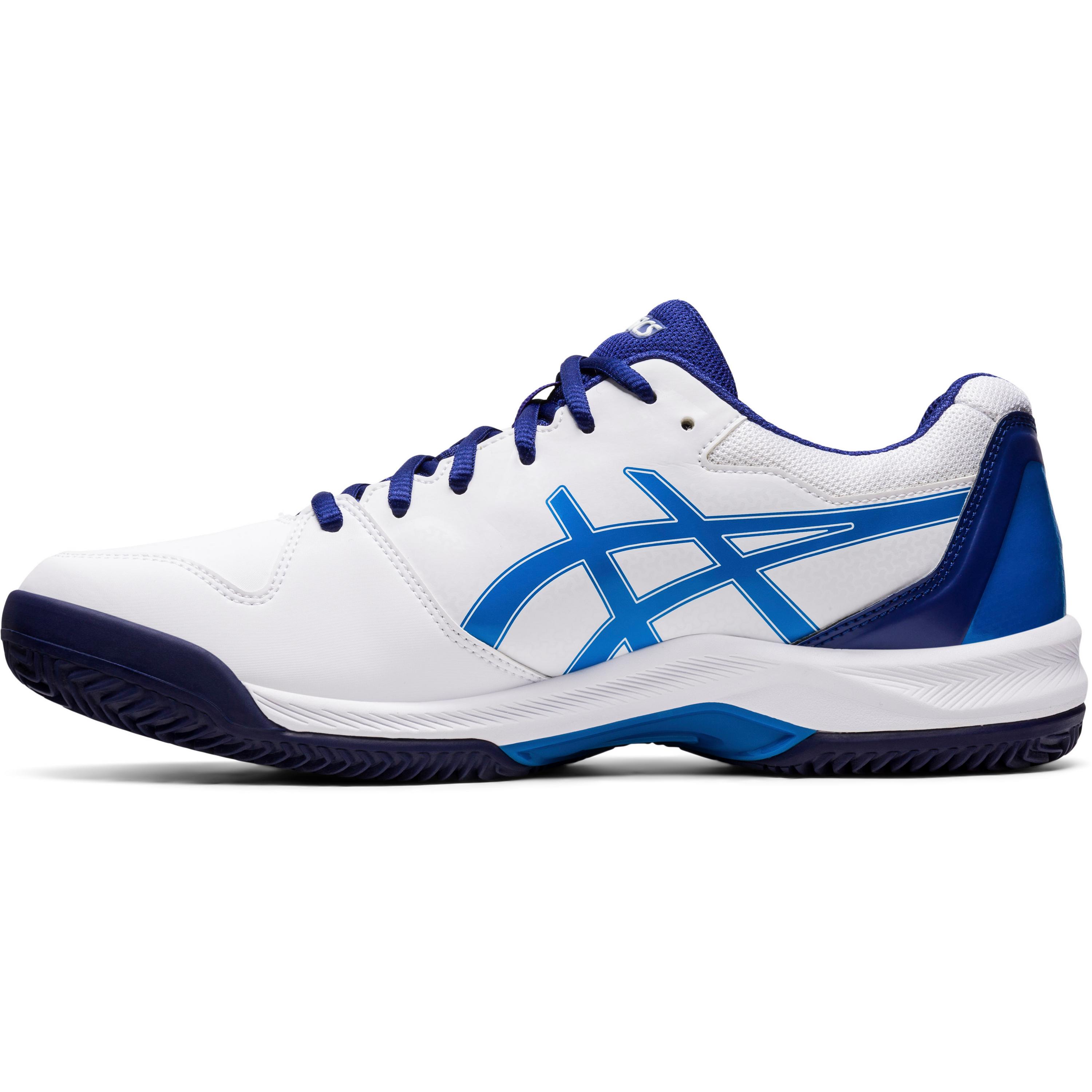 Asics Herren Tennisschuhe - Asics Gel Dedicate Sandplatz weiss/blau