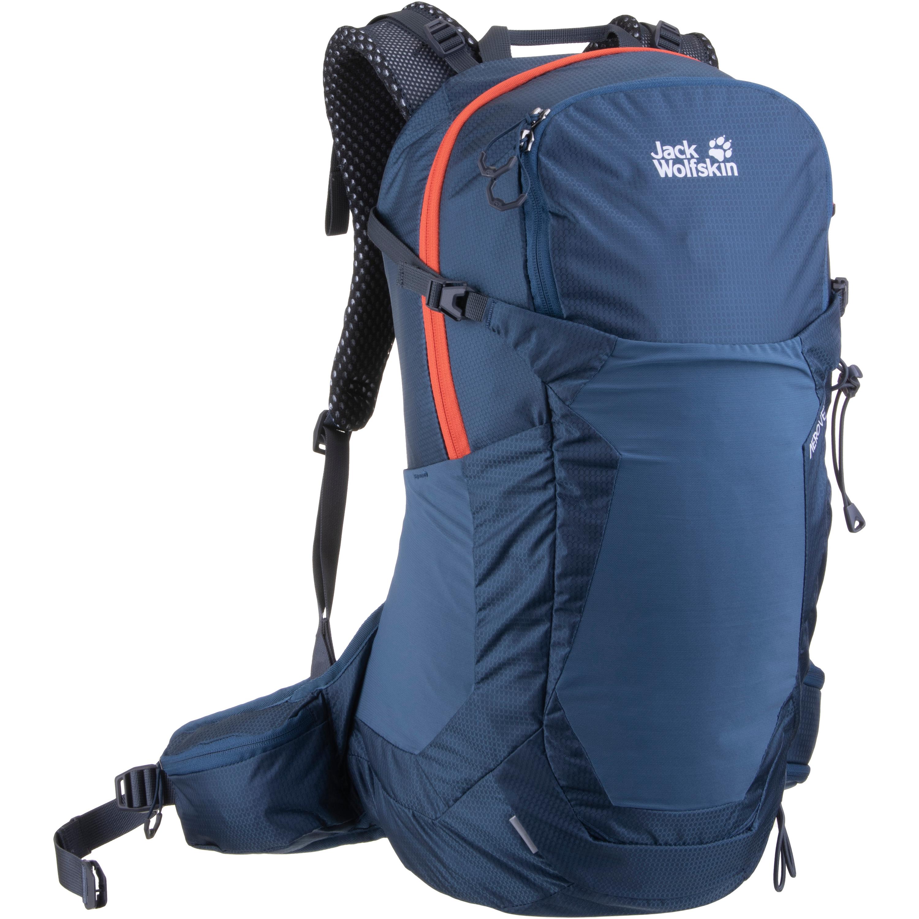 Jack Wolfskin Crosstrail 24 Backlength Hinterlüfteter Wanderrucksack one size blau thunder blue