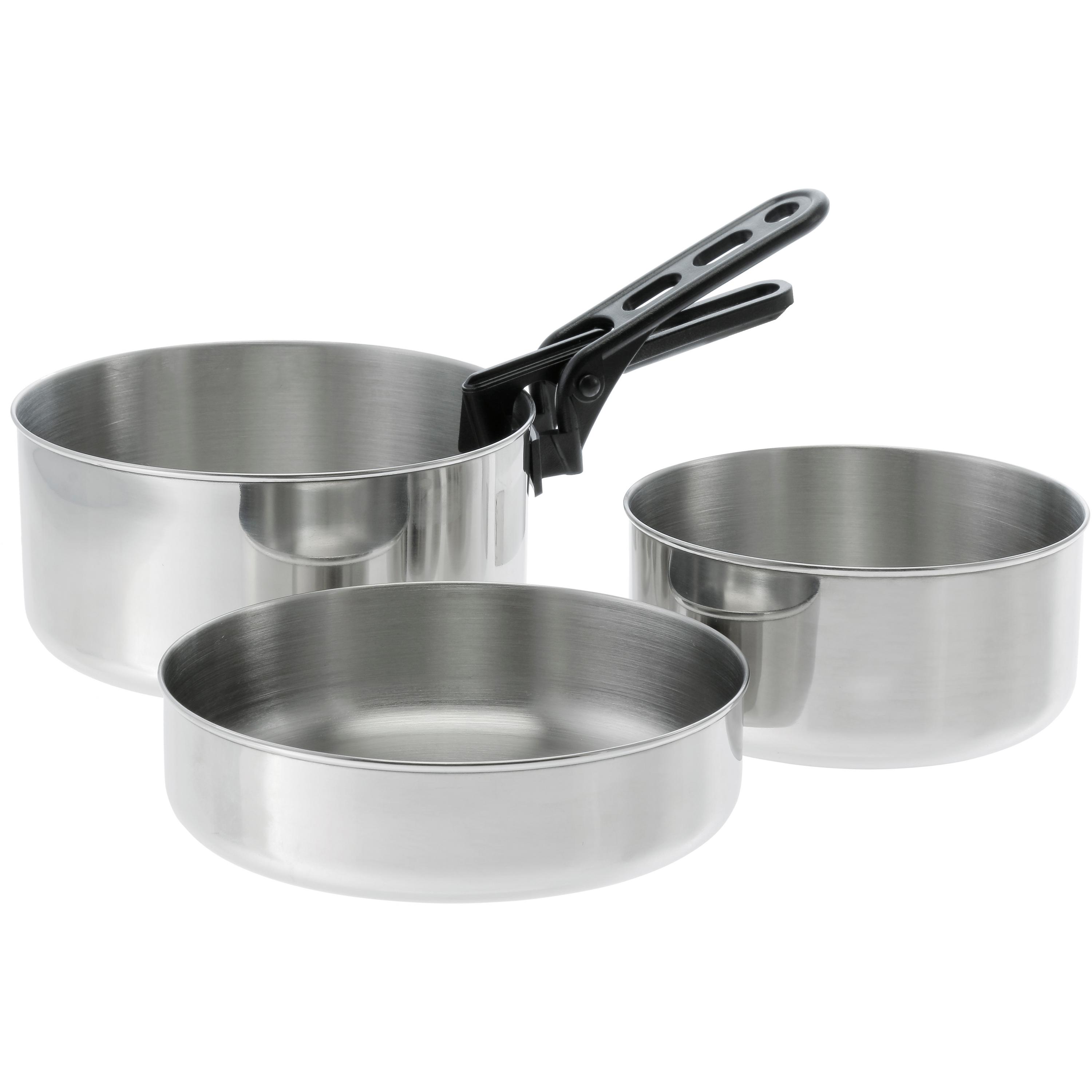 Basic Nature Biwak Edelstahl Campinggeschirr