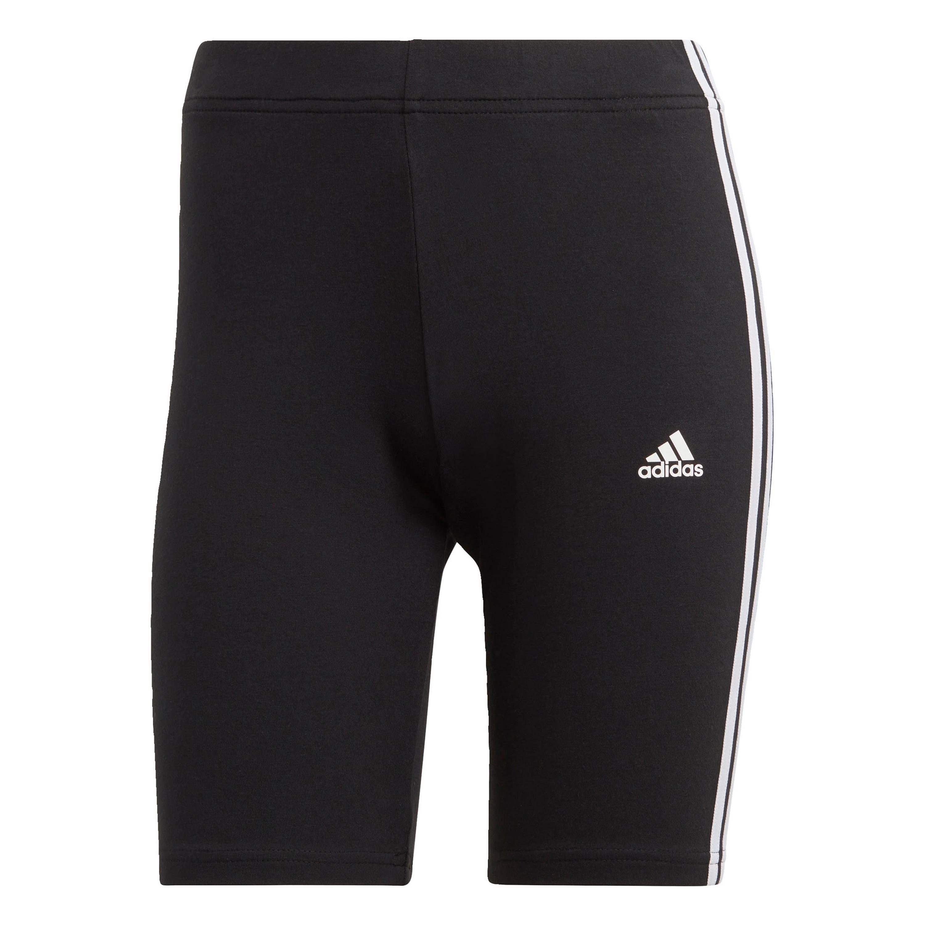 Adidas Shorts Fitness Adidas schwarz mit weissen Streifen