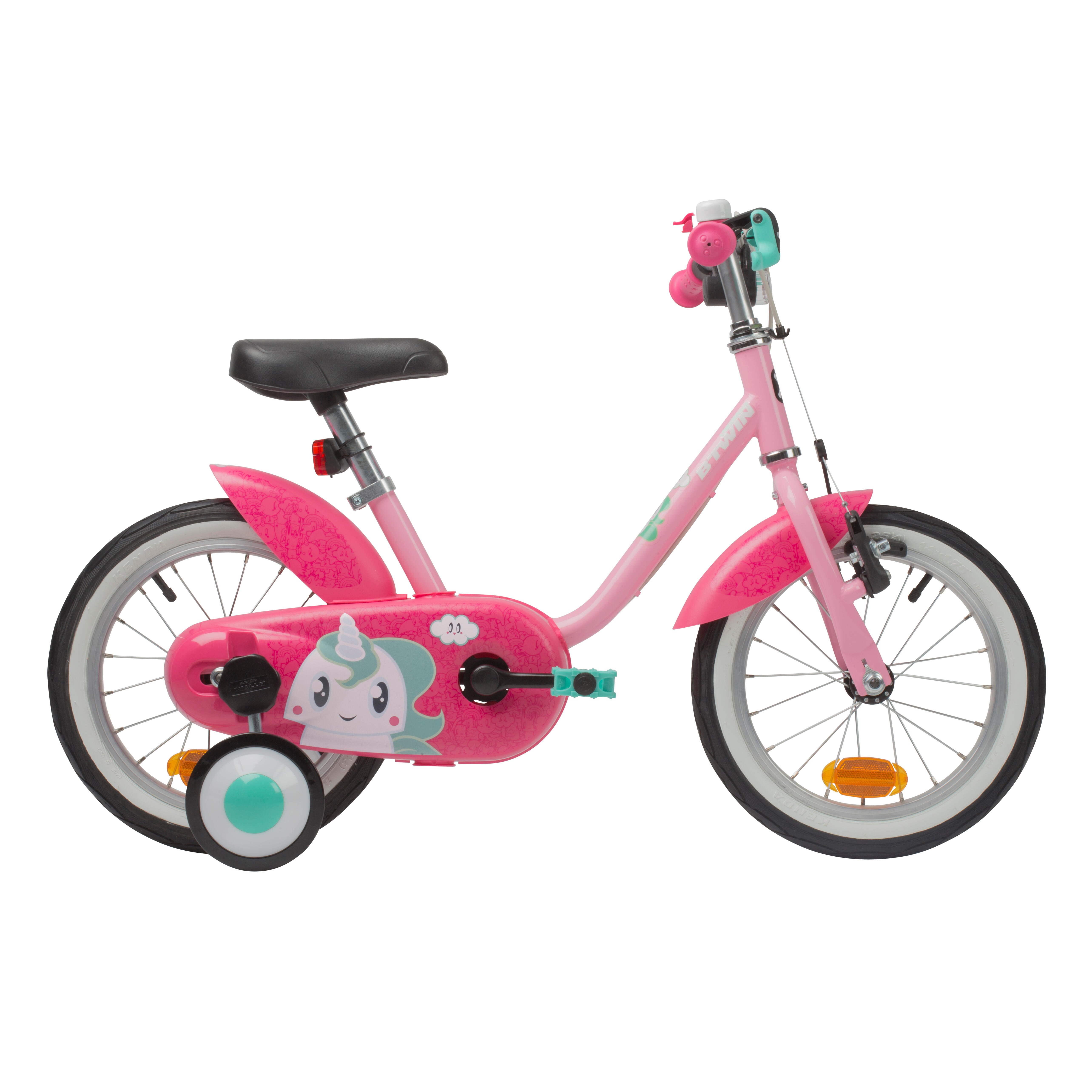 Btwin Kinderfahrrad 14 Zoll 500 Unicorn rosa/pink