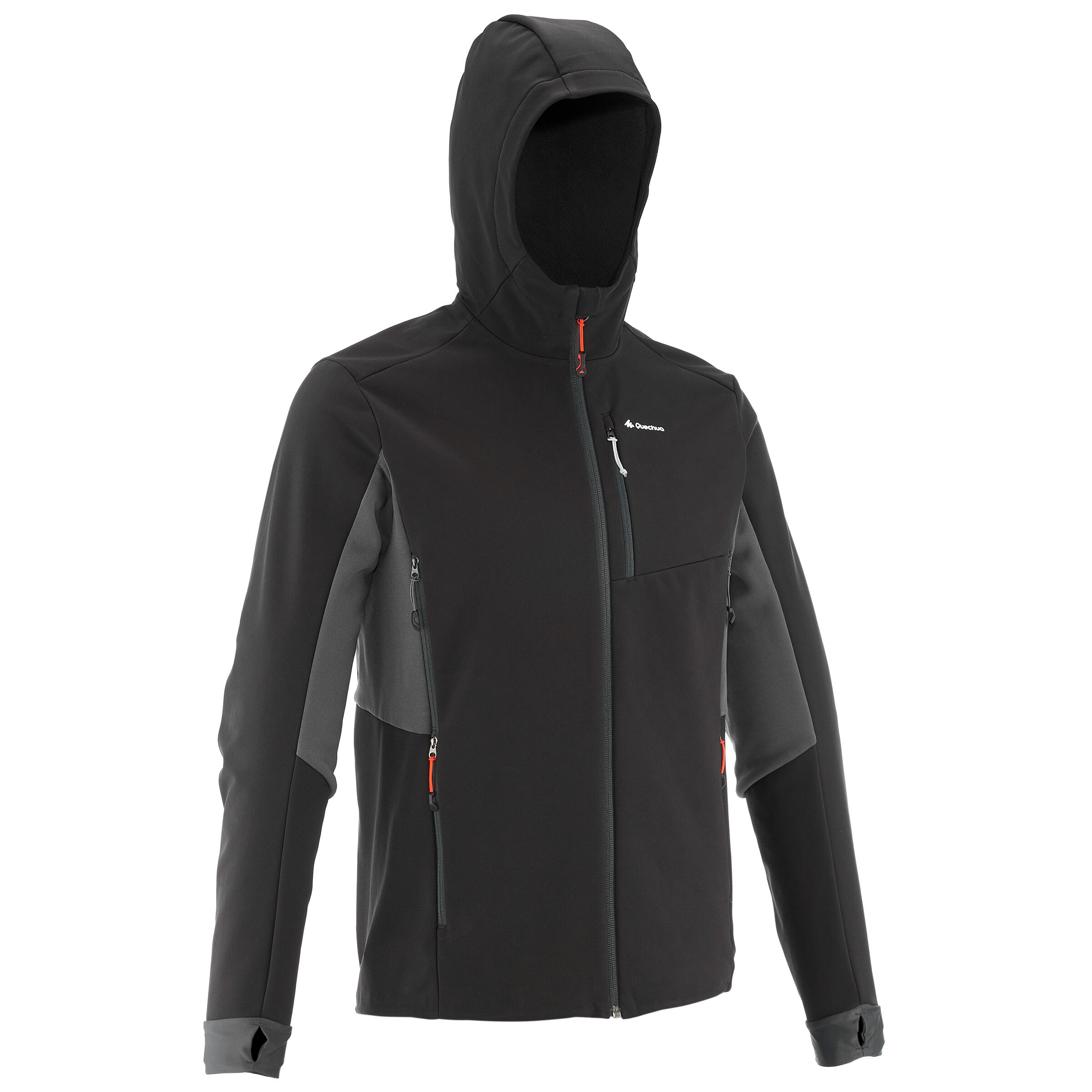 Forclaz Softshelljacke Bergtrekking MT500 Windwarm warm winddicht Herren