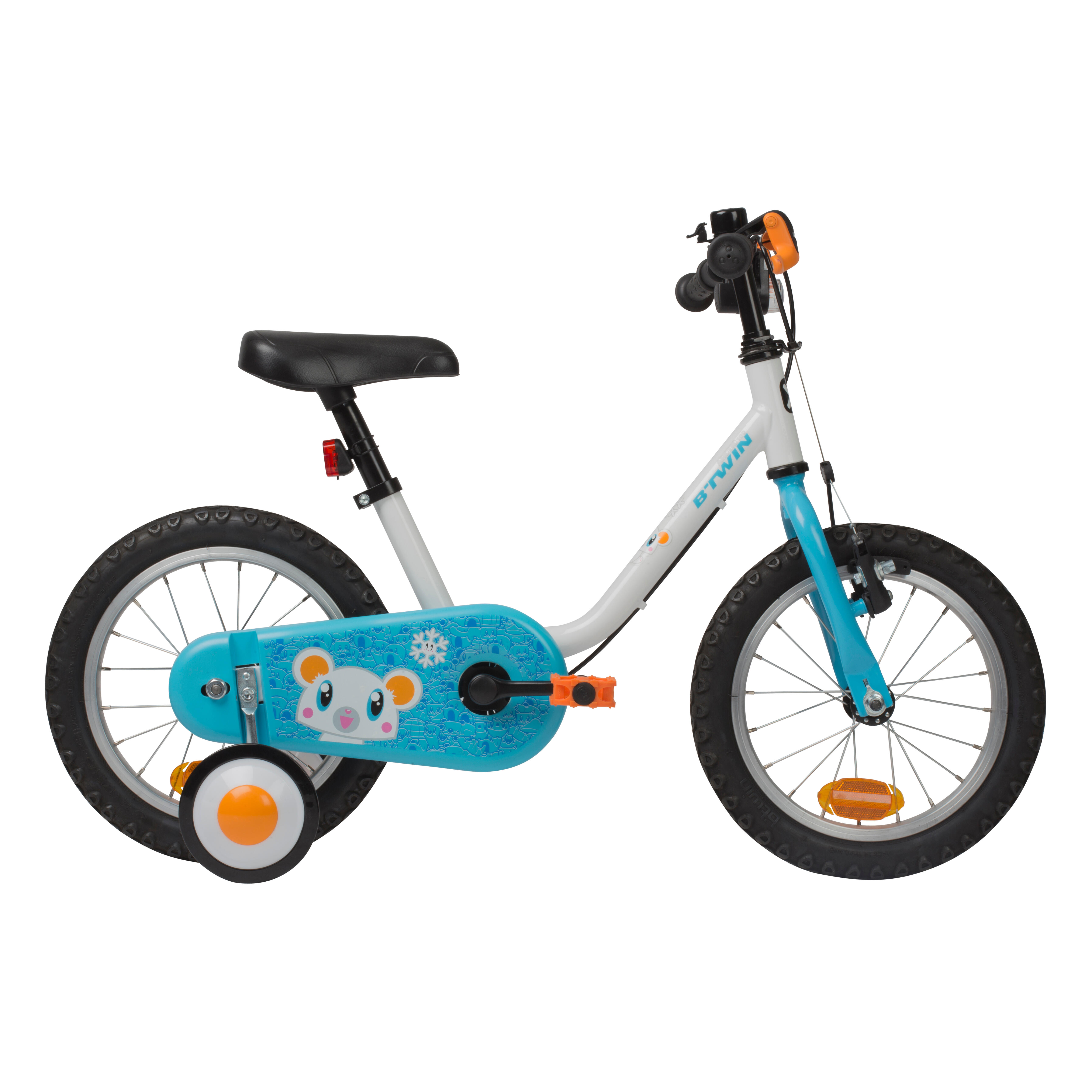 Btwin Kinderfahrrad 14 Zoll 100 Arctic grau/blau