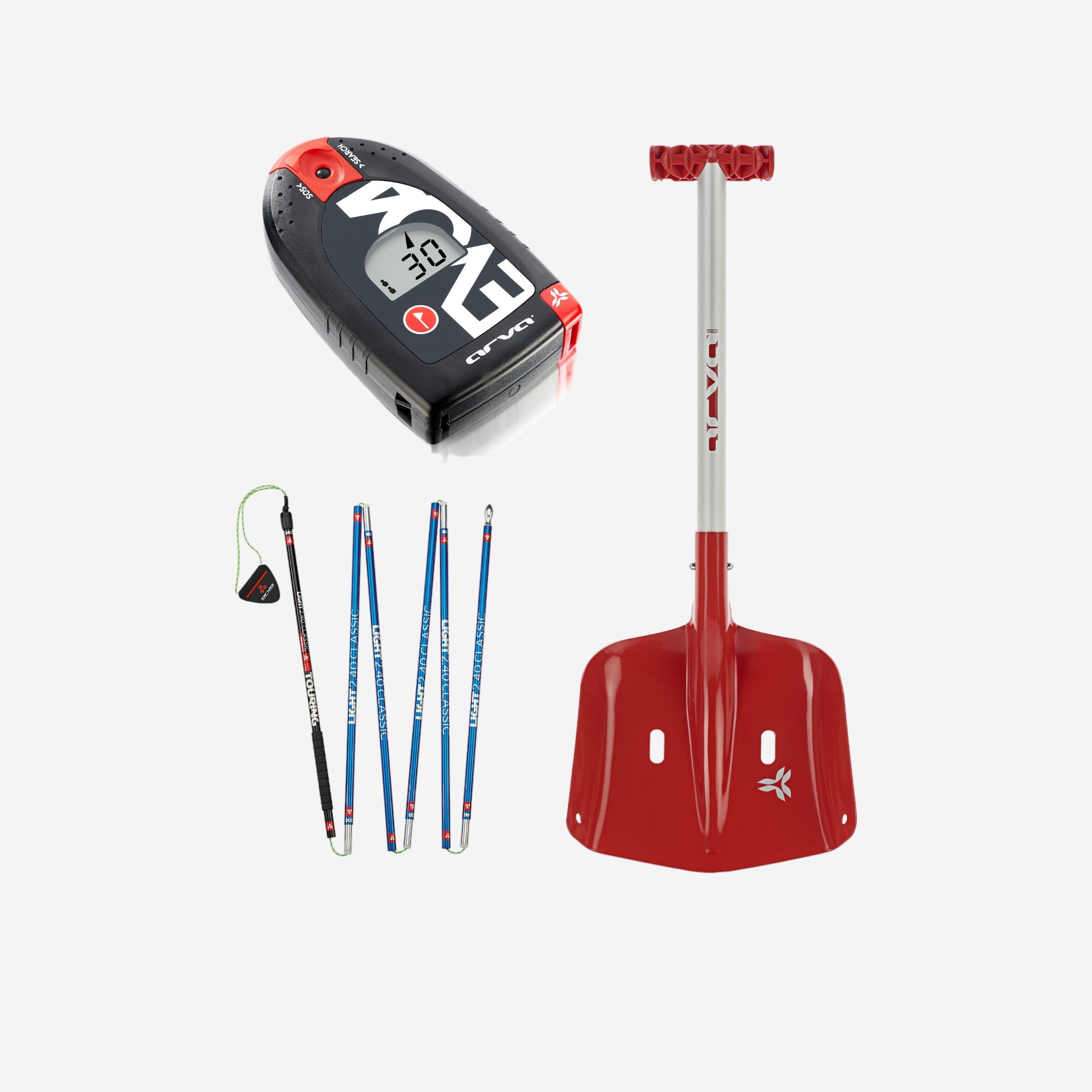 Arva Lawinenschutzset Arva Evo 4: Schaufel + Sonde + LVS-Gerät Evo 4