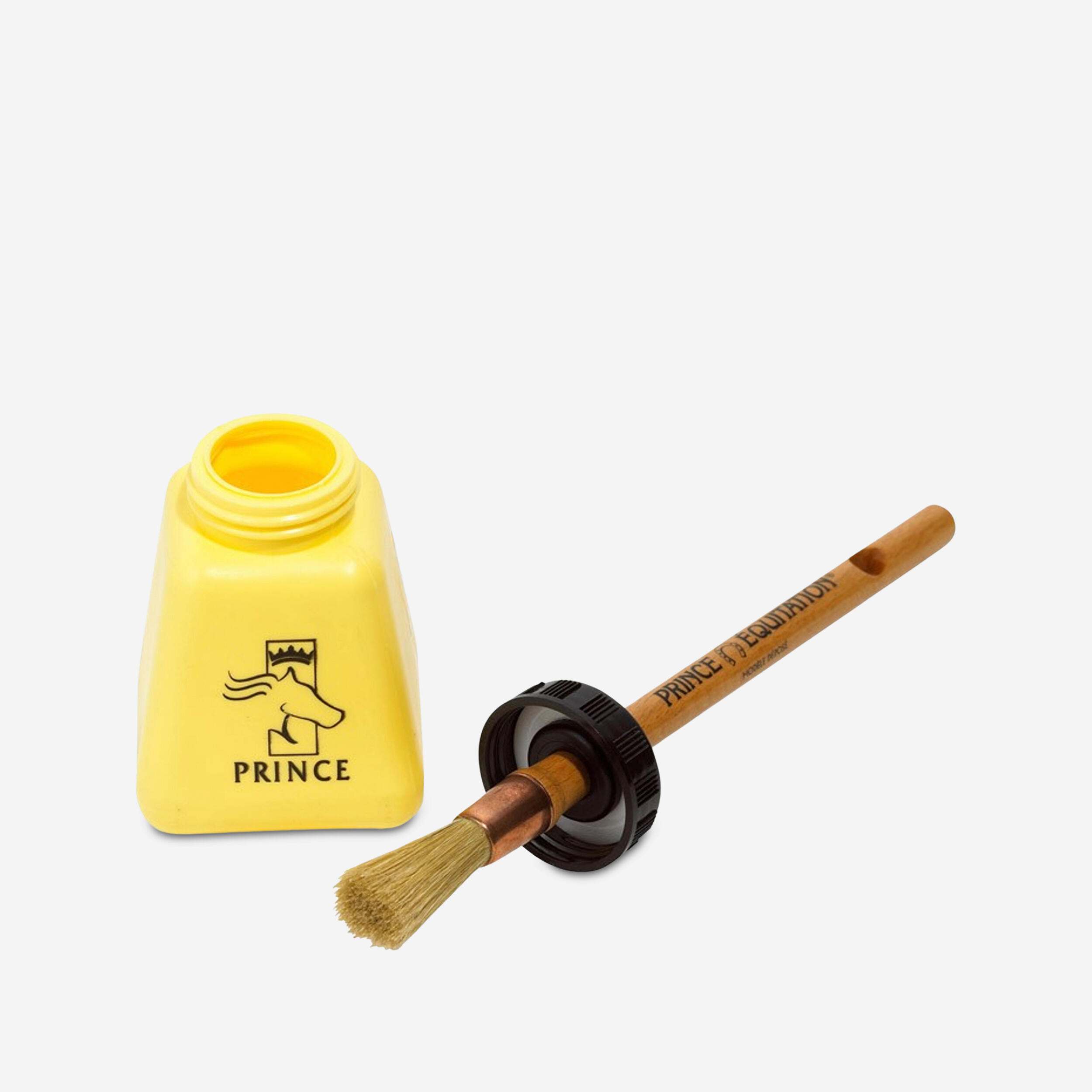 Prince Equitation Fettpinsel mit Dose gelb