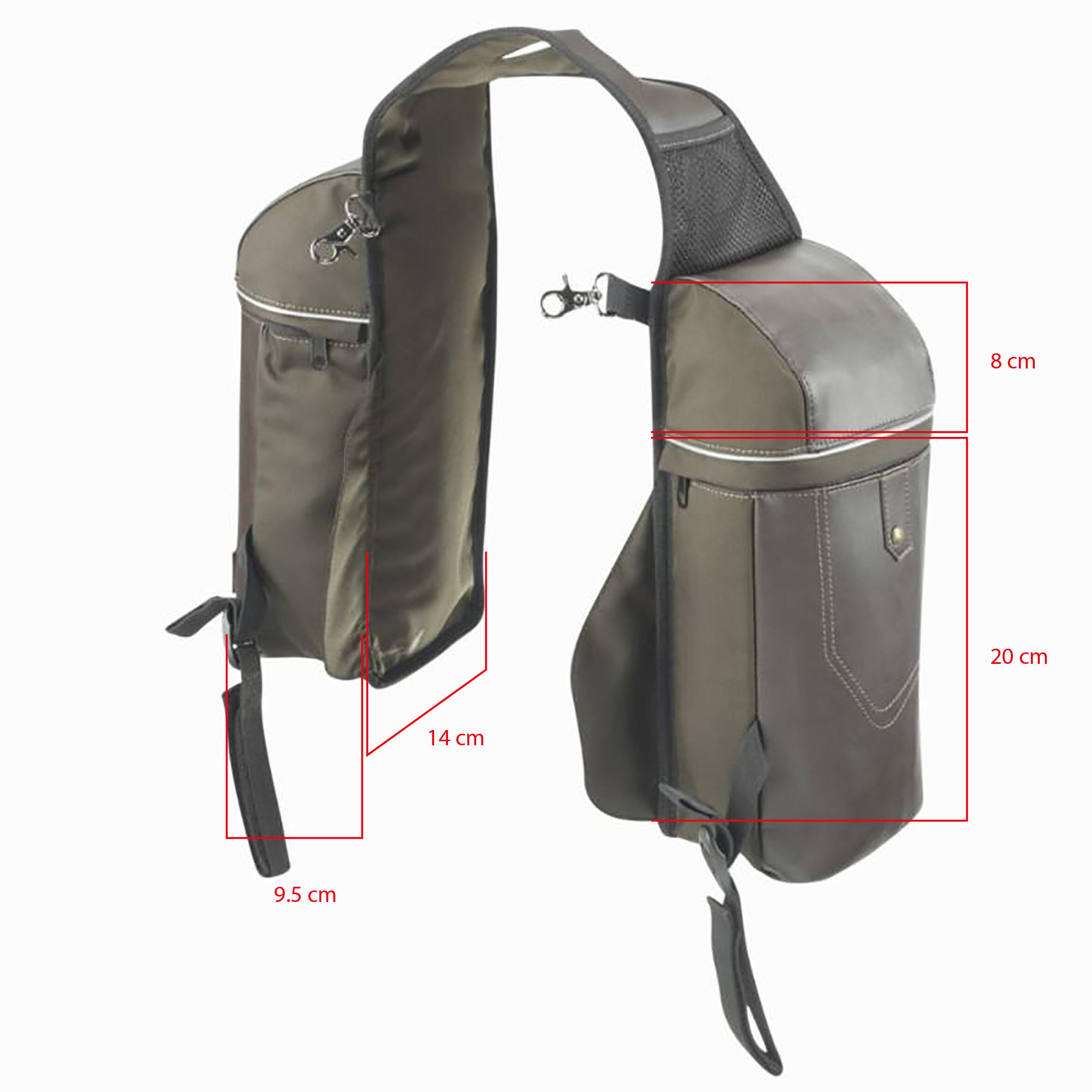 Fouganza Satteltaschen Sentier wanderreiten braun