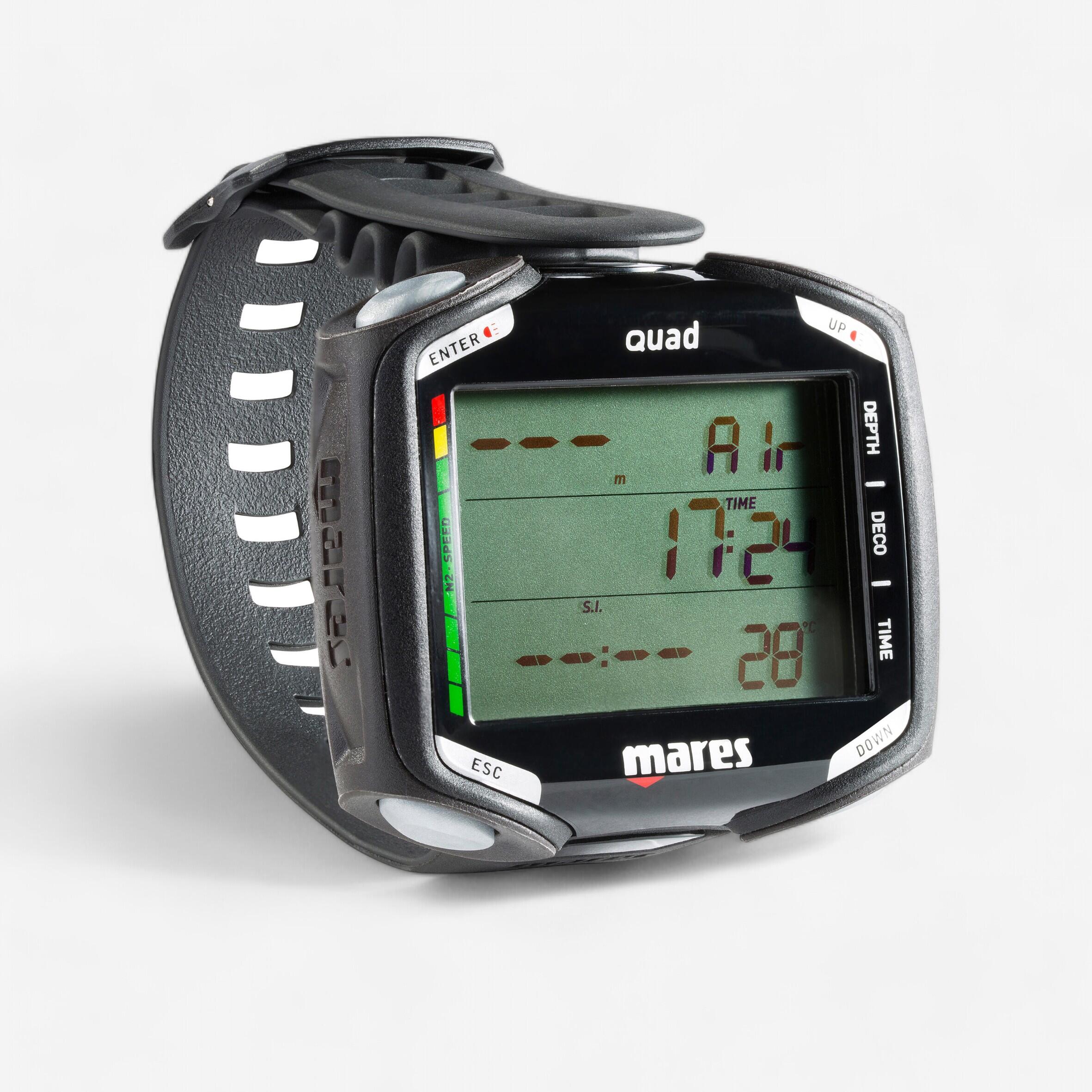 Mares Tauchcomputer Gerätetauchen QUAD schwarz
