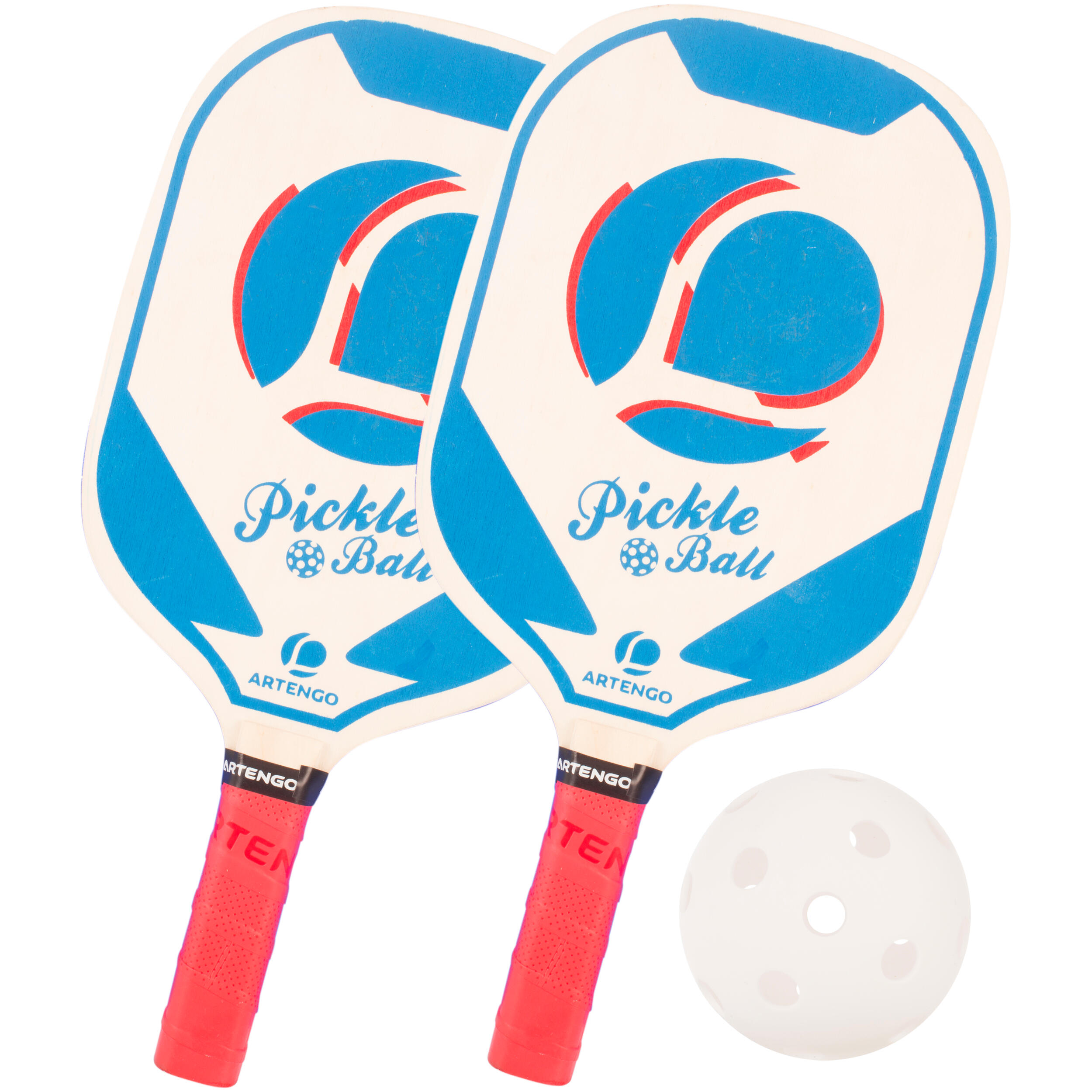Artengo Pickleball Set mit 2 Schlägern blau
