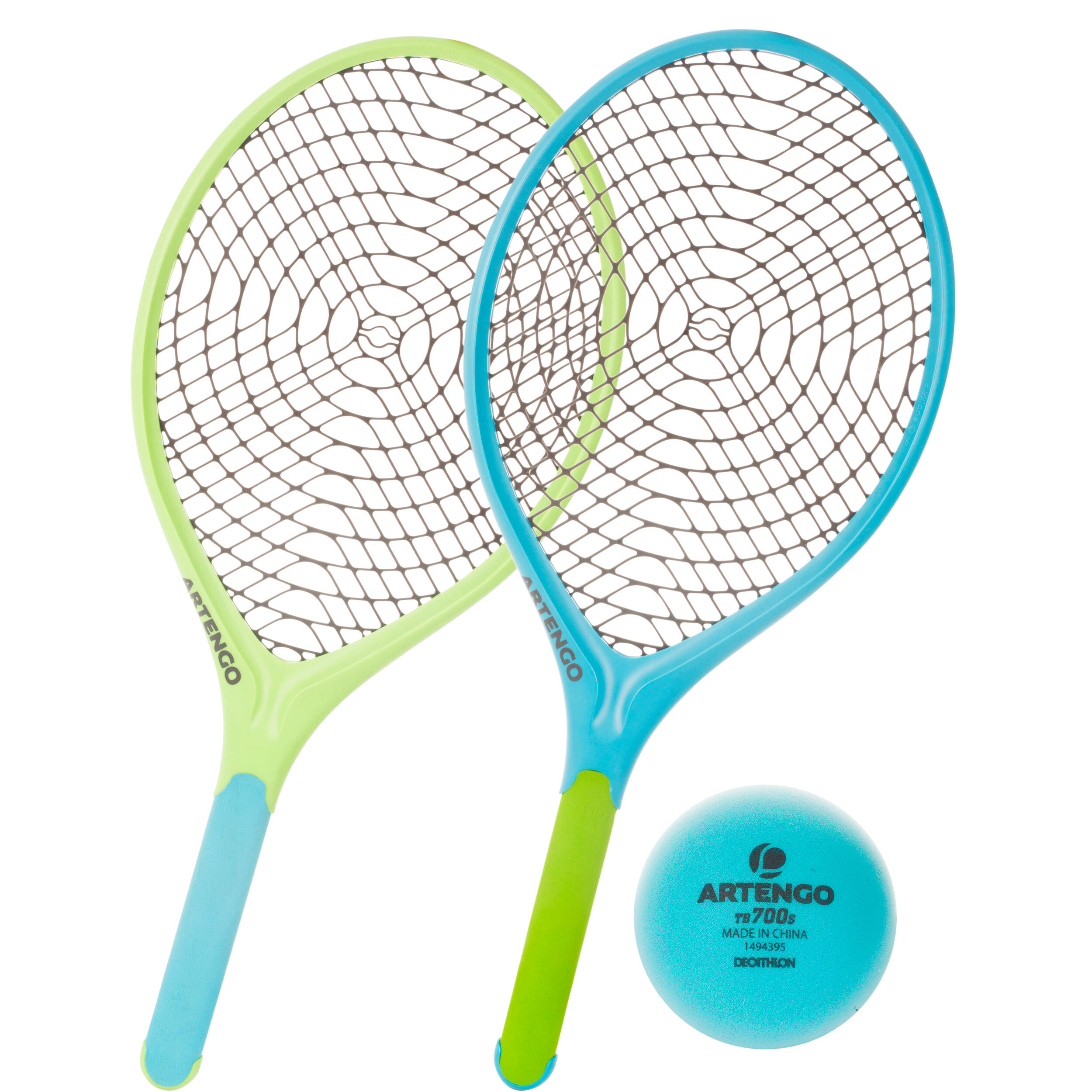 Artengo Tennis-Set Funyten 2 Schläger und 1 Ball blau/grün