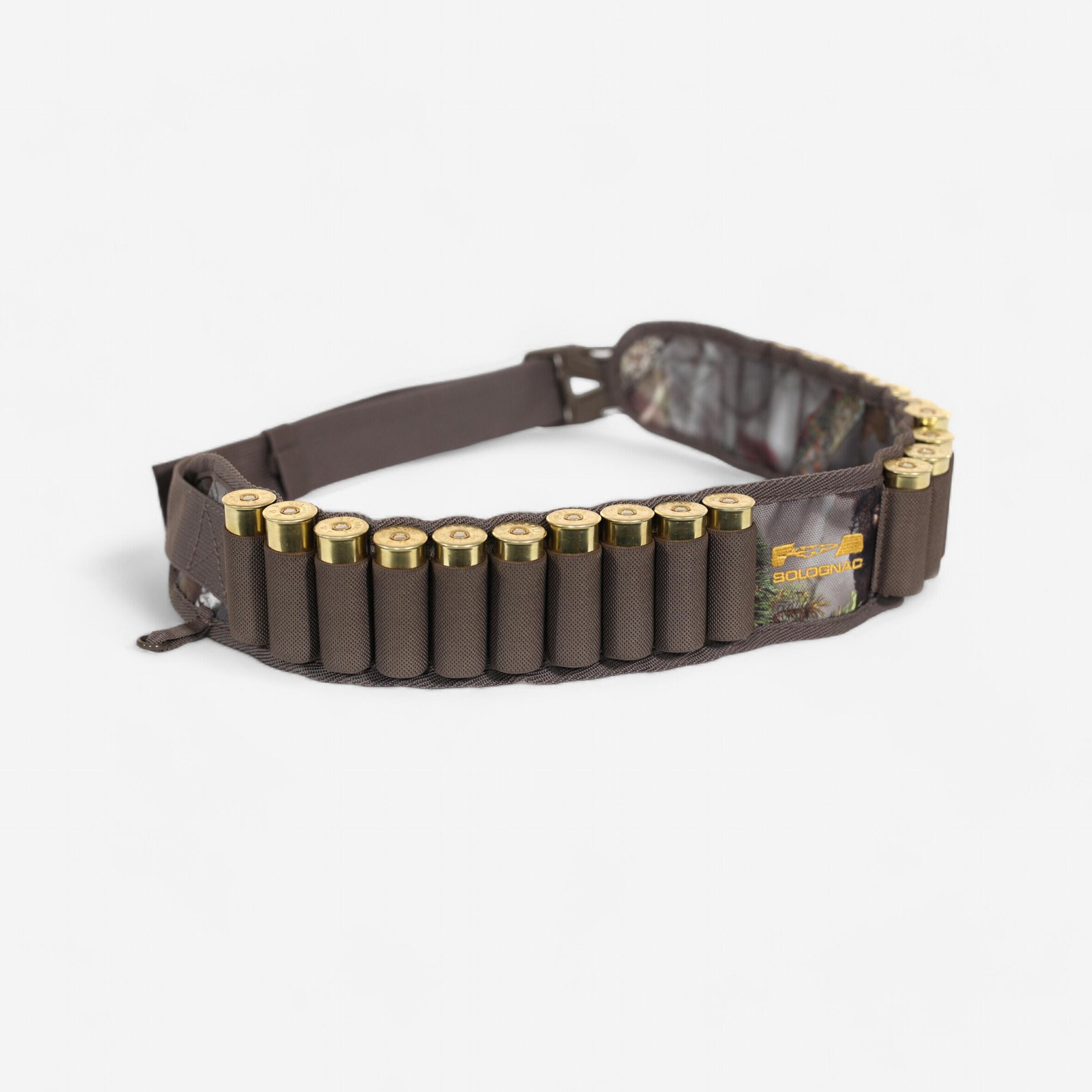 Solognac Jagd-Patronentasche Kaliber 12 Camouflage braun