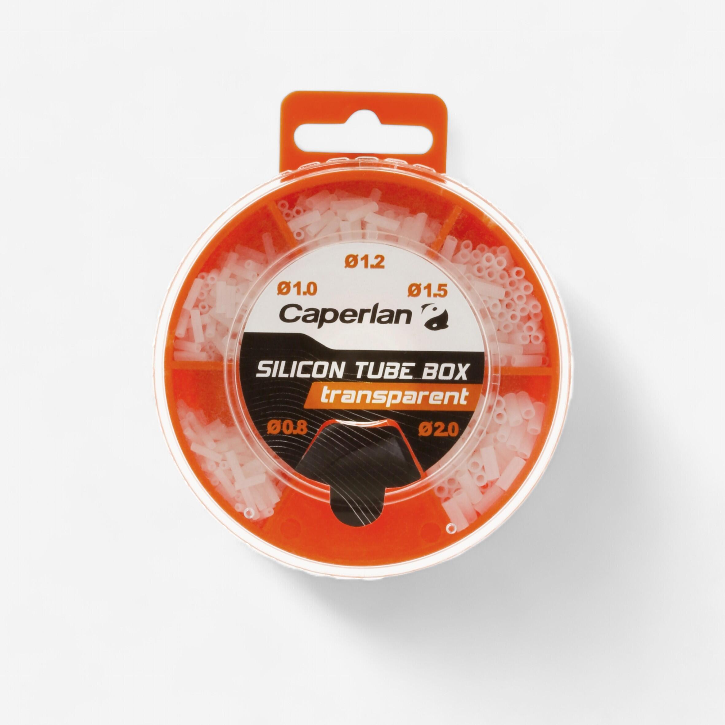 Caperlan Set Silikonschläuche transparent Stippangeln