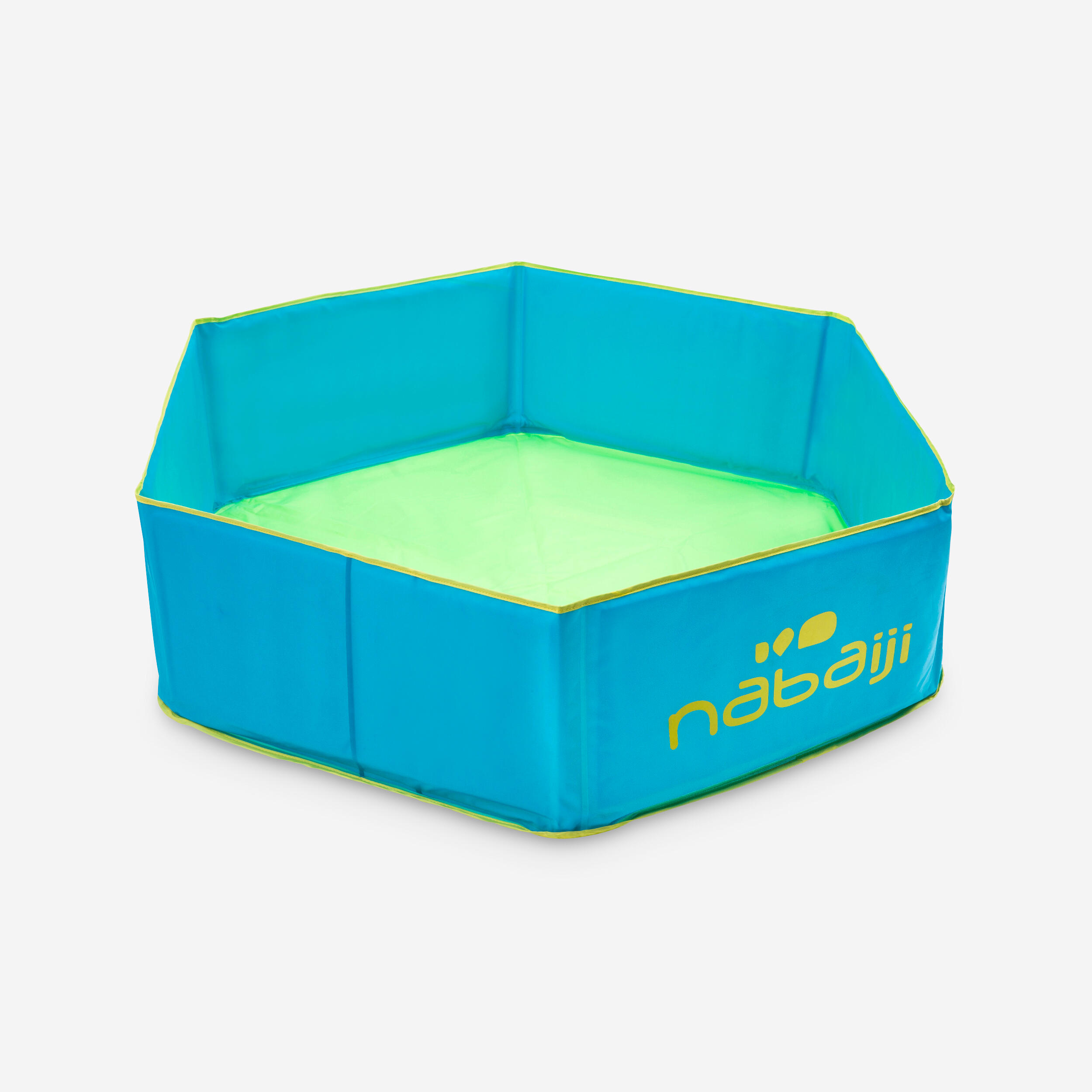 Nabaiji Planschbecken Tidipool faltbar Transporttasche 88,5 cm Durchmesser Kinder blau