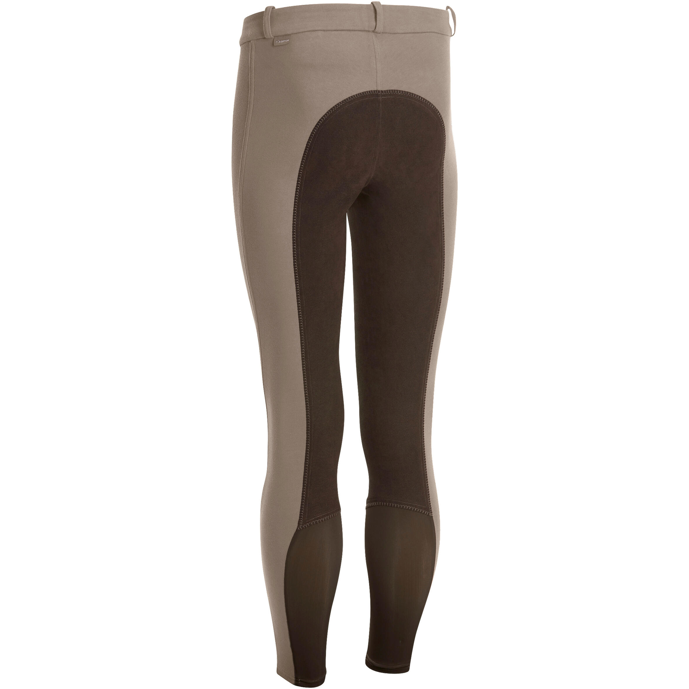 Fouganza Reithose 180 Vollbesatz Kunstleder Herren braun