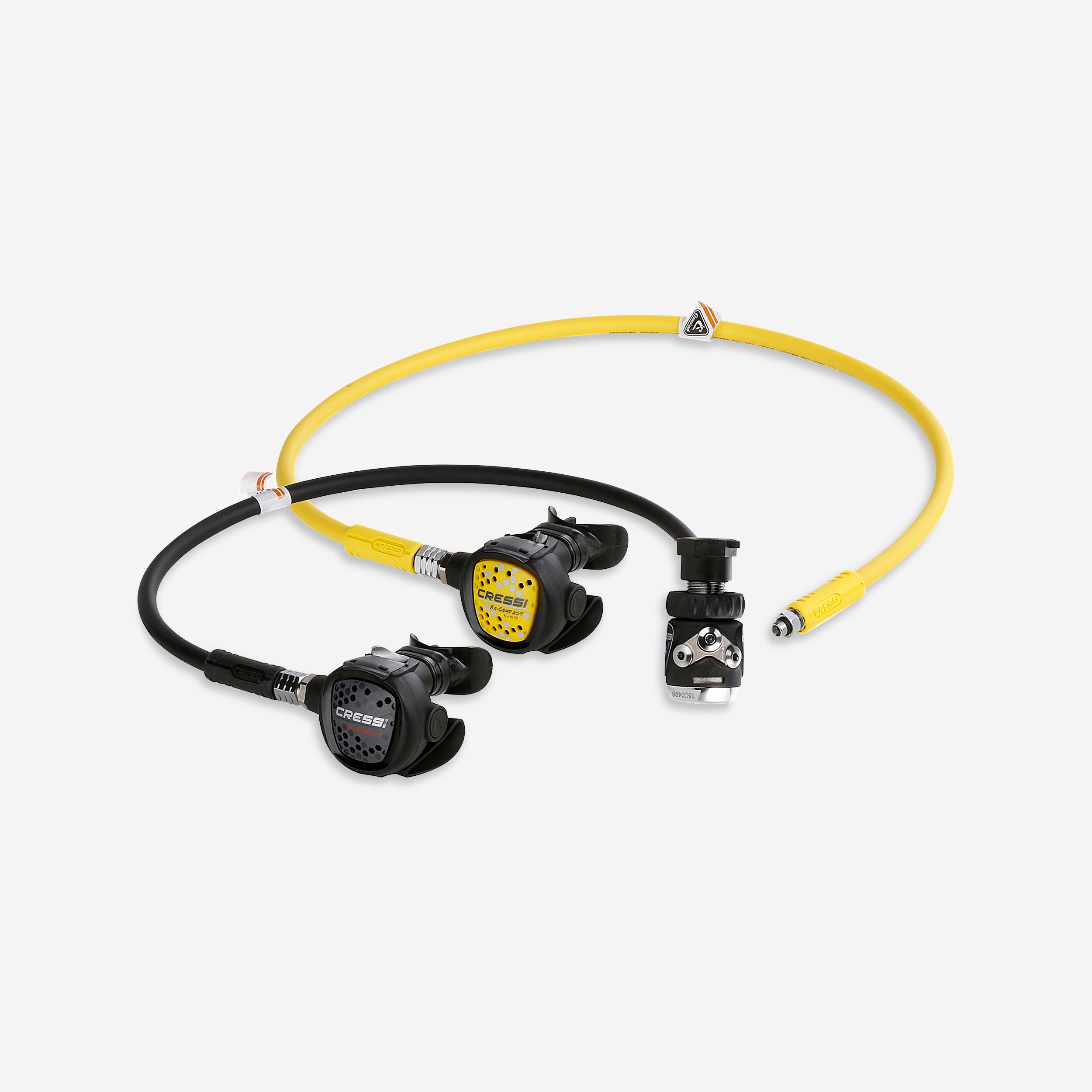 Cressi Atemregler-Set XS Kompakt MC9 kompensiert Membransteuerung mit Octopus