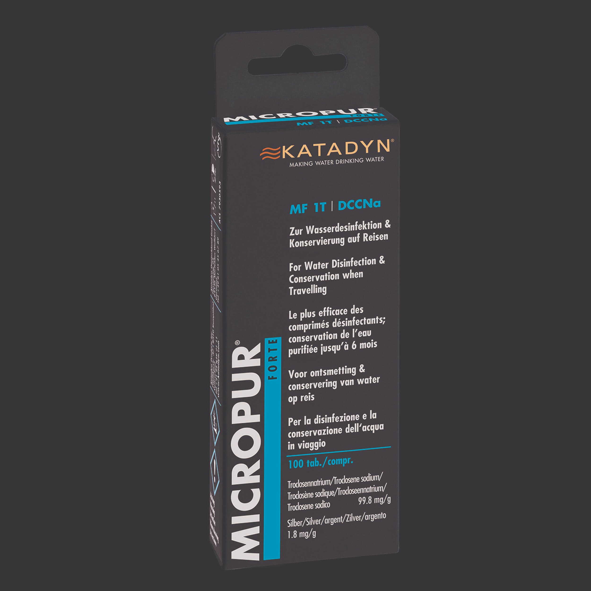 Katadyn Wasseraufbereitungstabletten Micropur Forte Trekking/Biwak 100 Stück