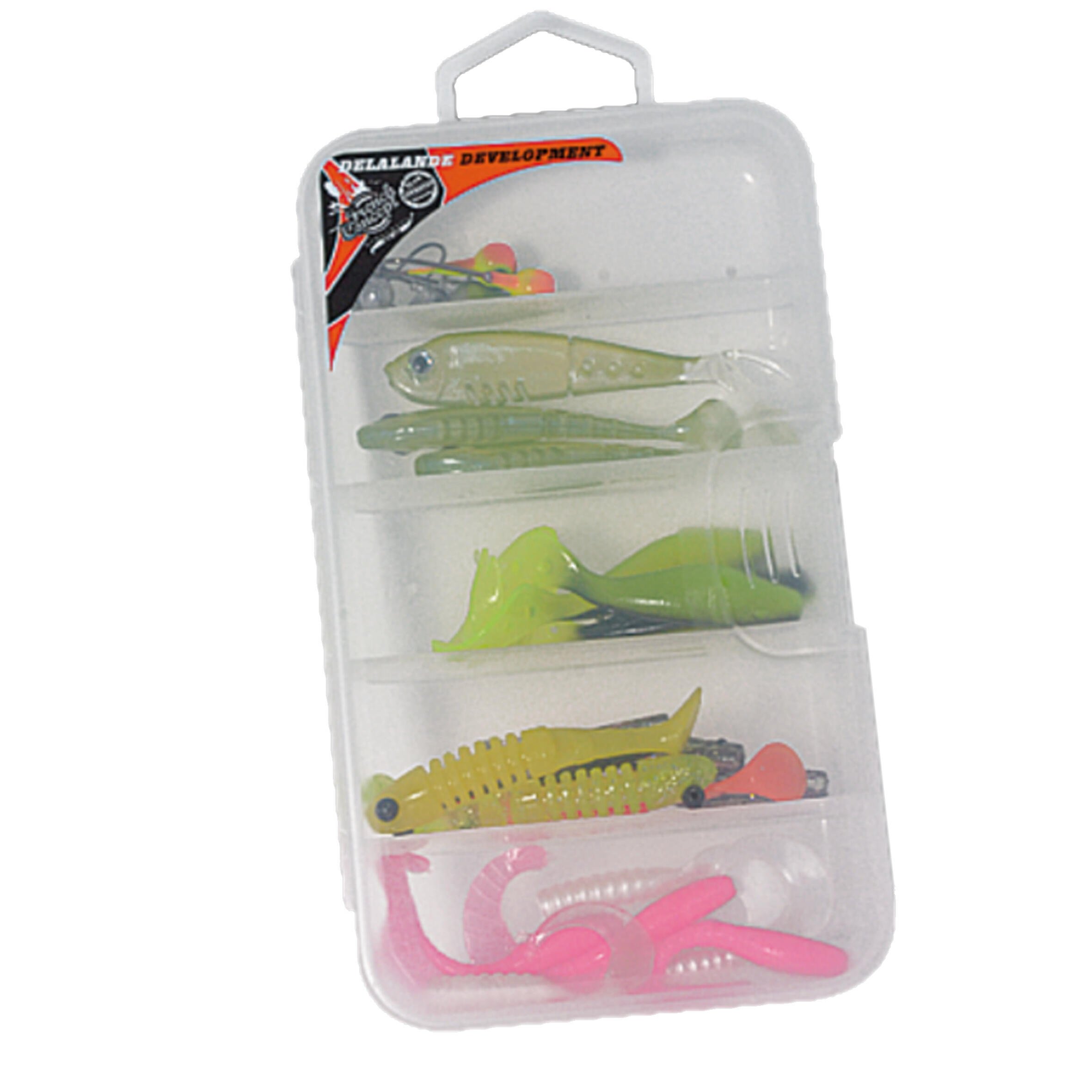 Delalande Gummiköder Barsch Set zum Spinnfischen