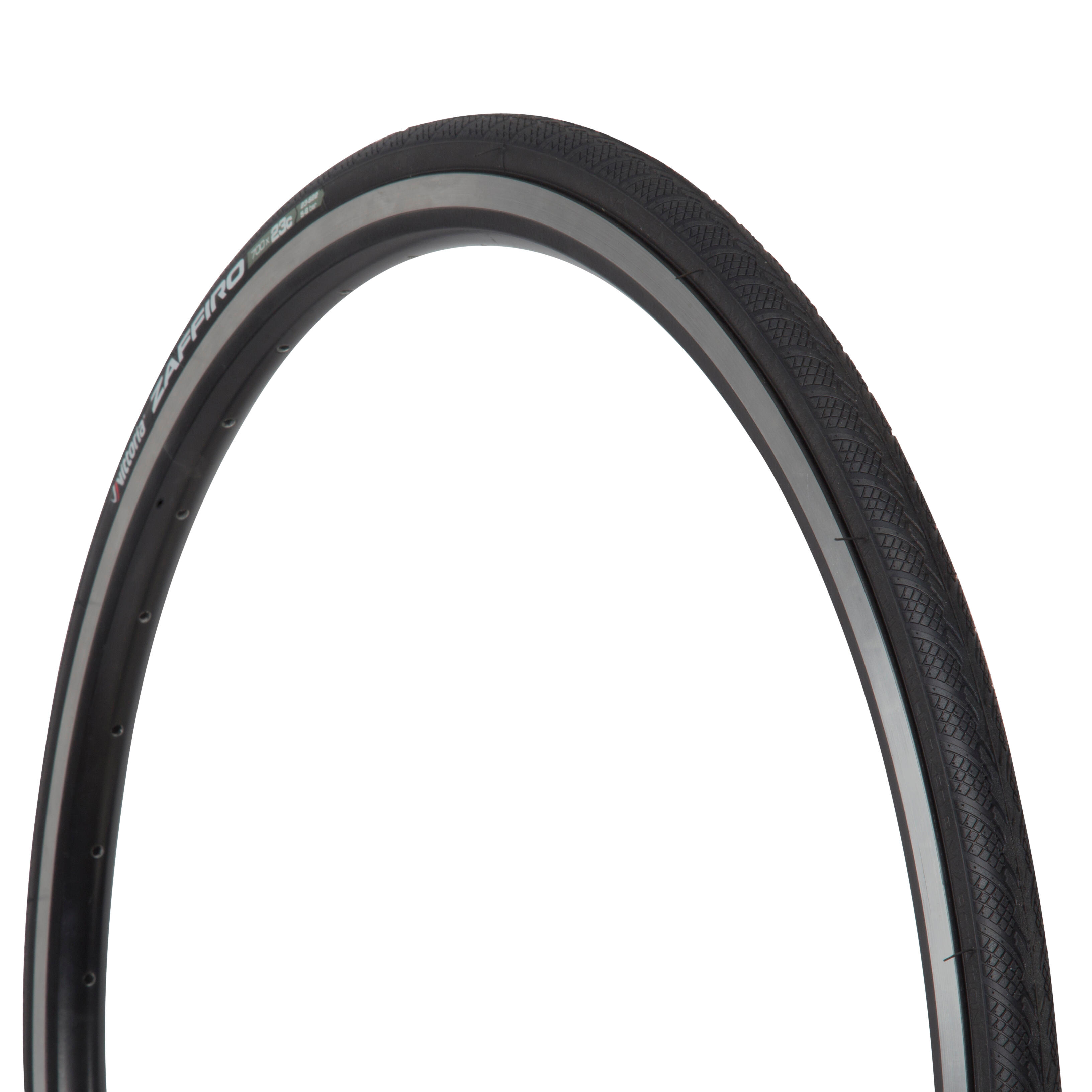 Vittoria Fahrradreifen Drahtreifen Rennrad Zaffiro IV 700x23 (23-622) schwarz