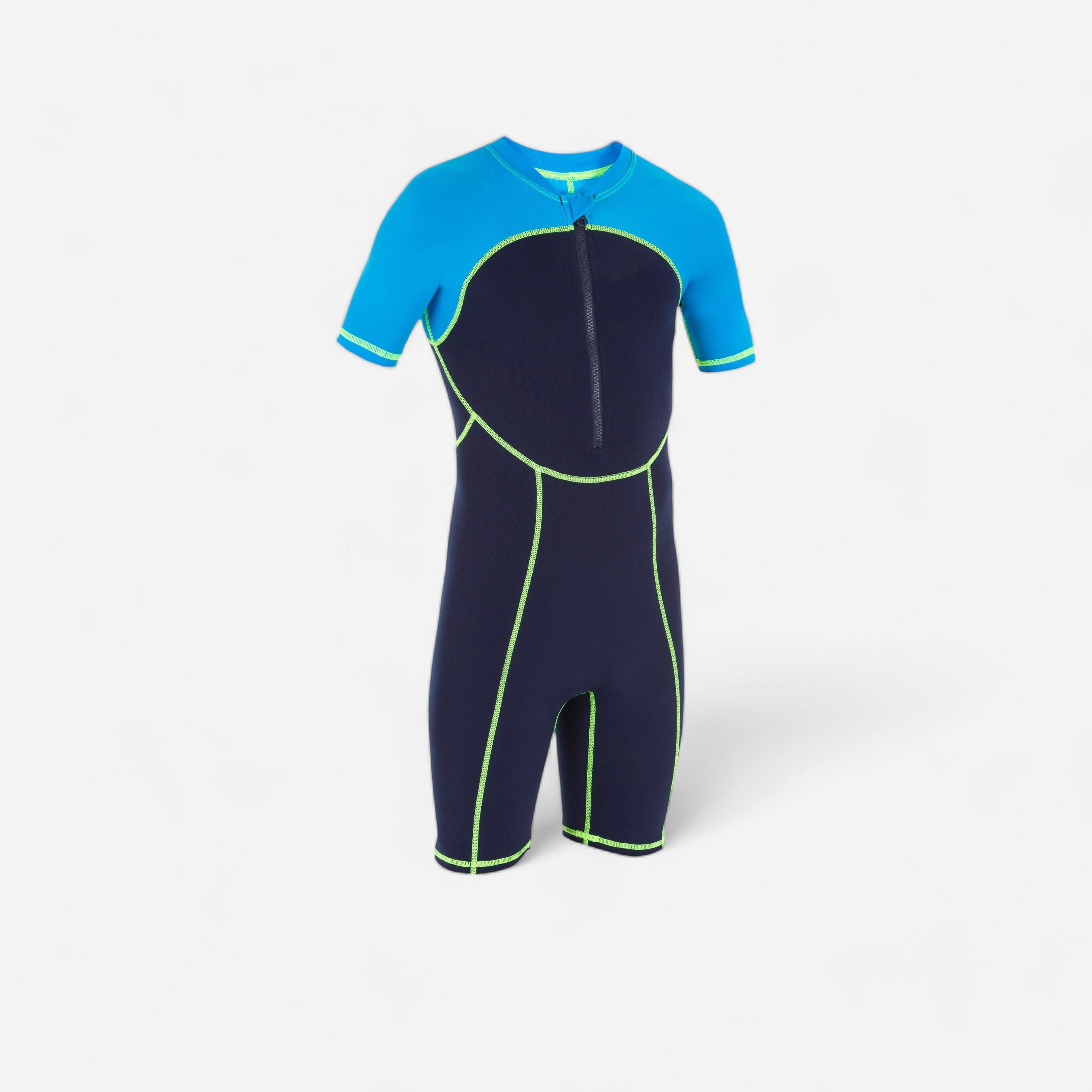 Nabaiji Schwimmanzug Shorty 100 Kinder blau