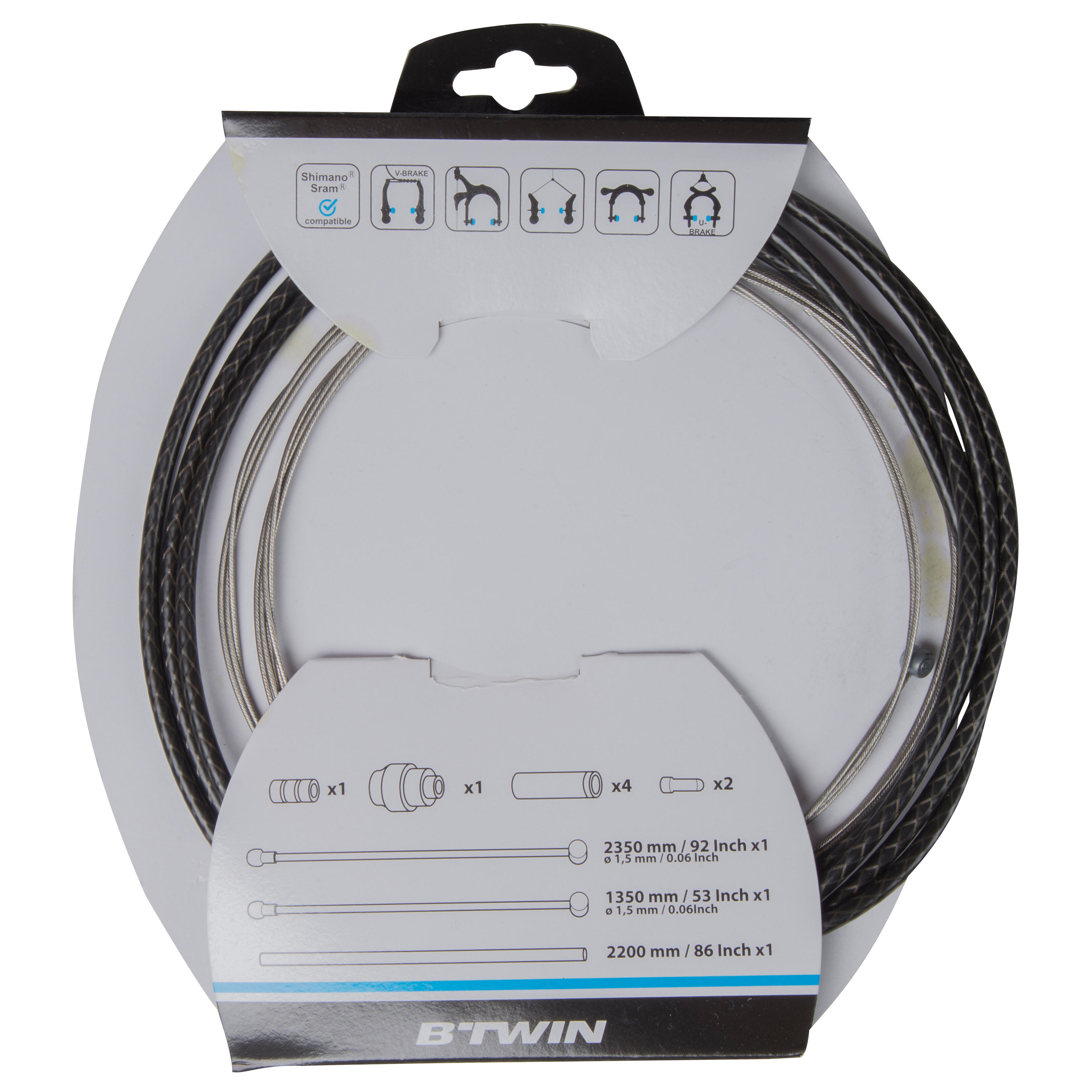 Decathlon Set Bremszughüllen/Bremszüge