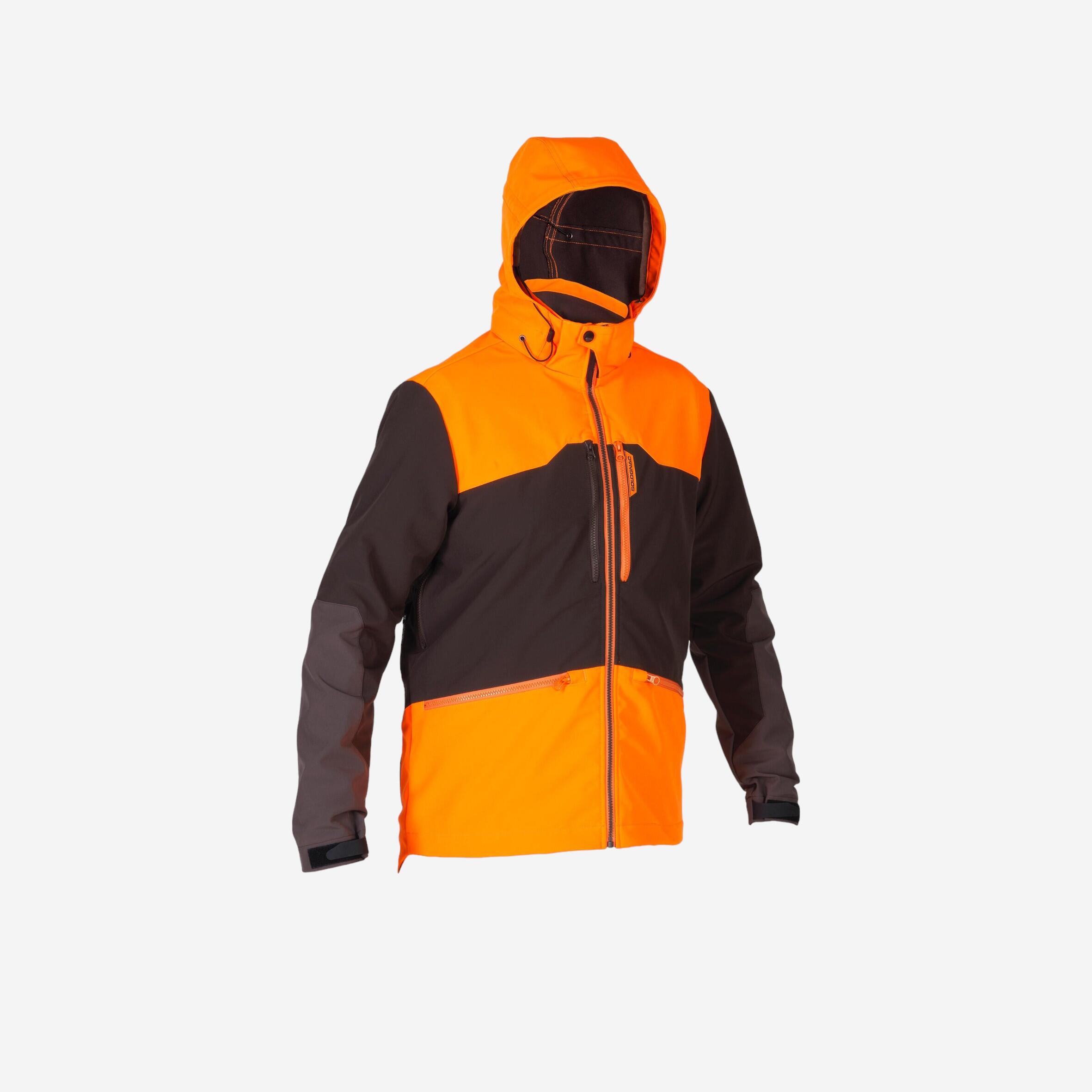 Solognac Jagdjacke Softshelljacke 500 orange/braun