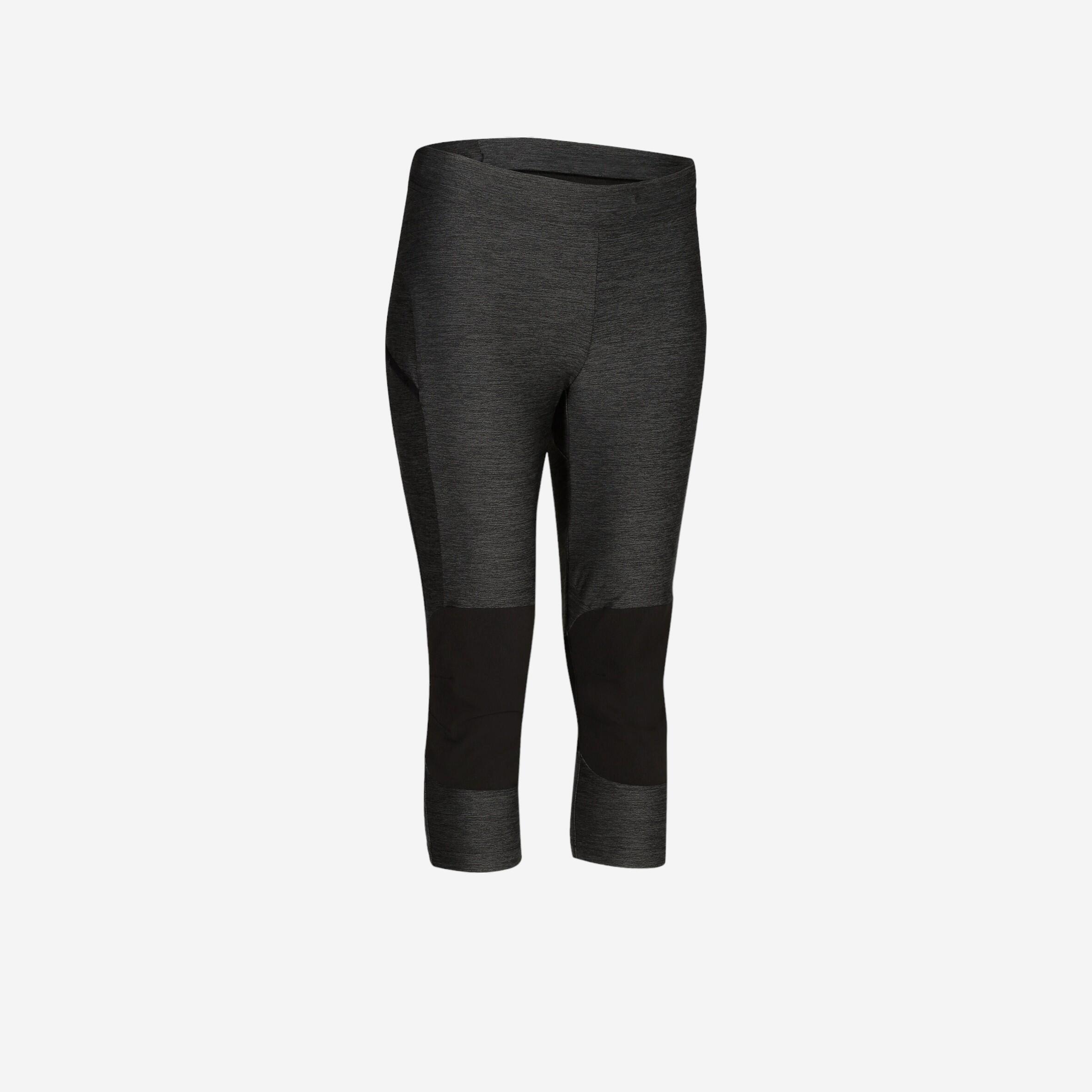 Quechua Leggings Wanderleggings Speed Hiking FH500 Helium Damen graumeliert