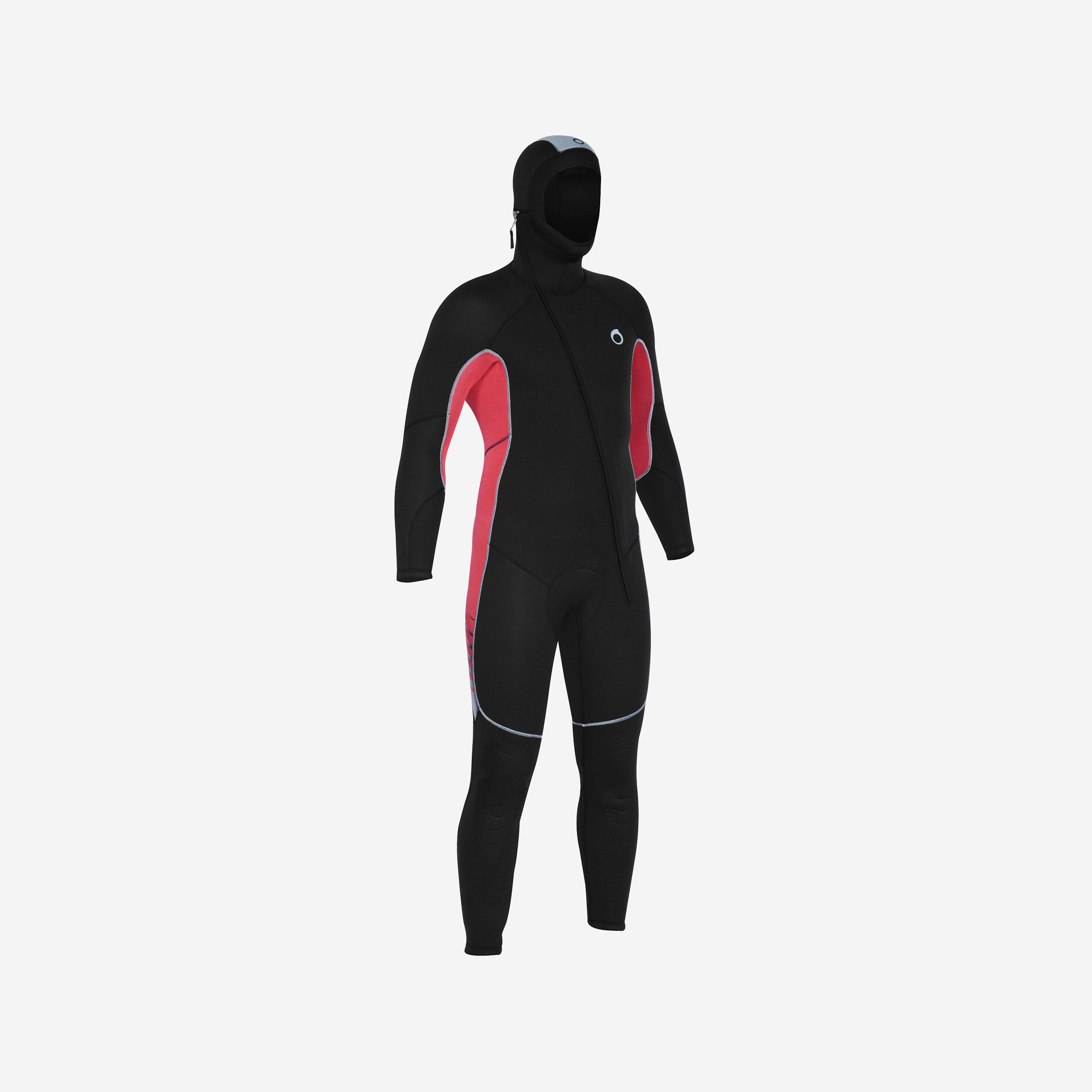 Subea Neoprenanzug Tauchen SCD 100 Neopren 7,5 mm Herren schwarz/rot