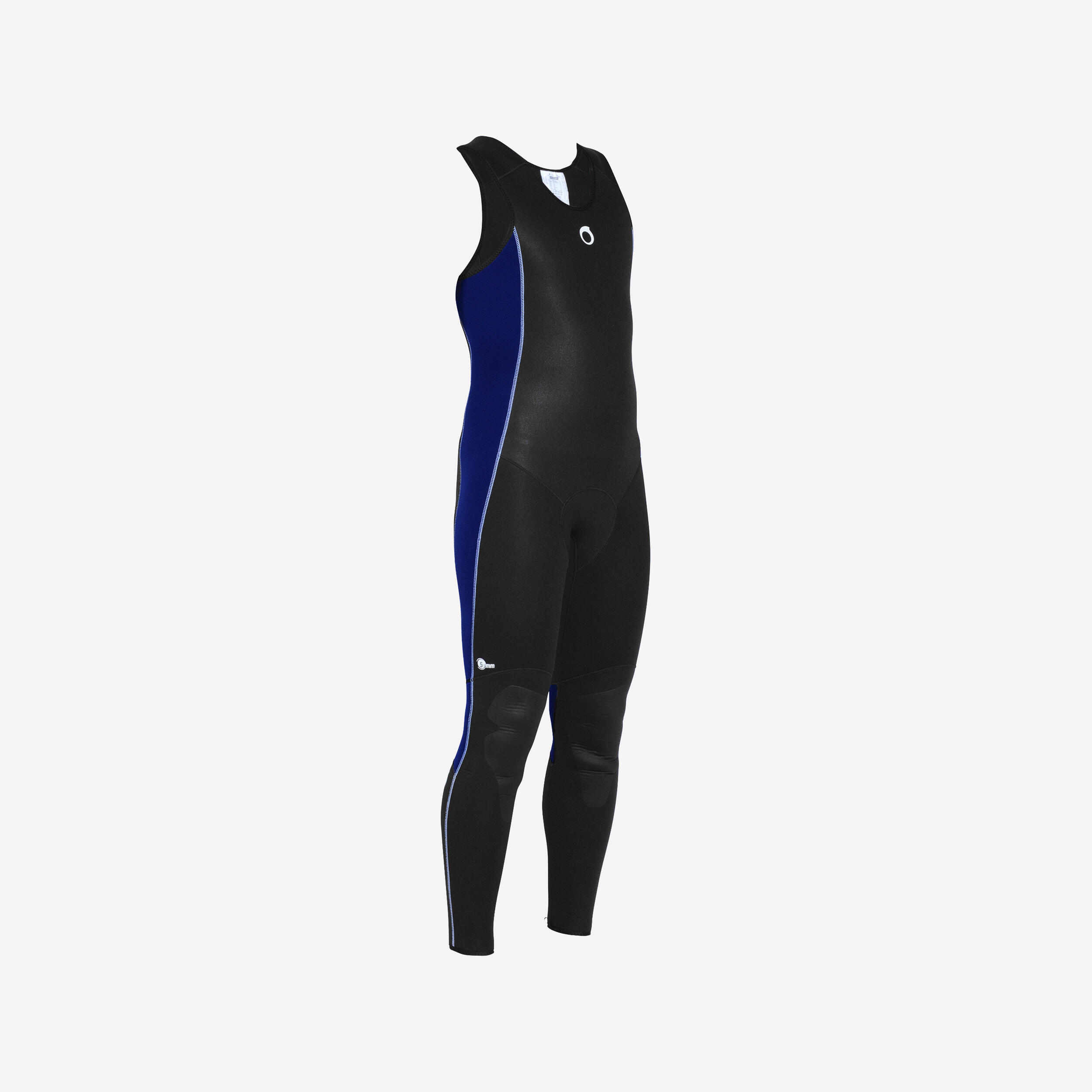 Subea Neoprenhose Latzhose Tauchen SCD 100 Neopren 5,5 mm Herren schwarz/blau