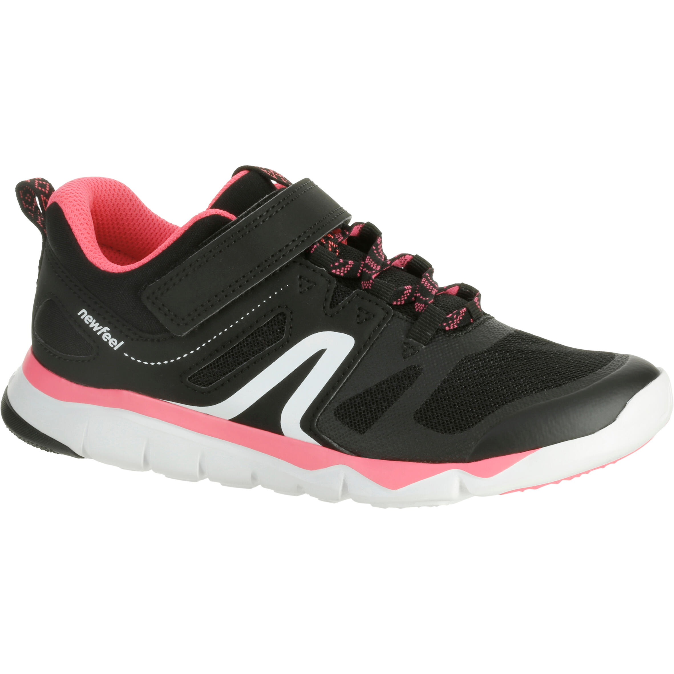 Decathlon Sportschuhe Walking PW 540 Kinder schwarz/rosa