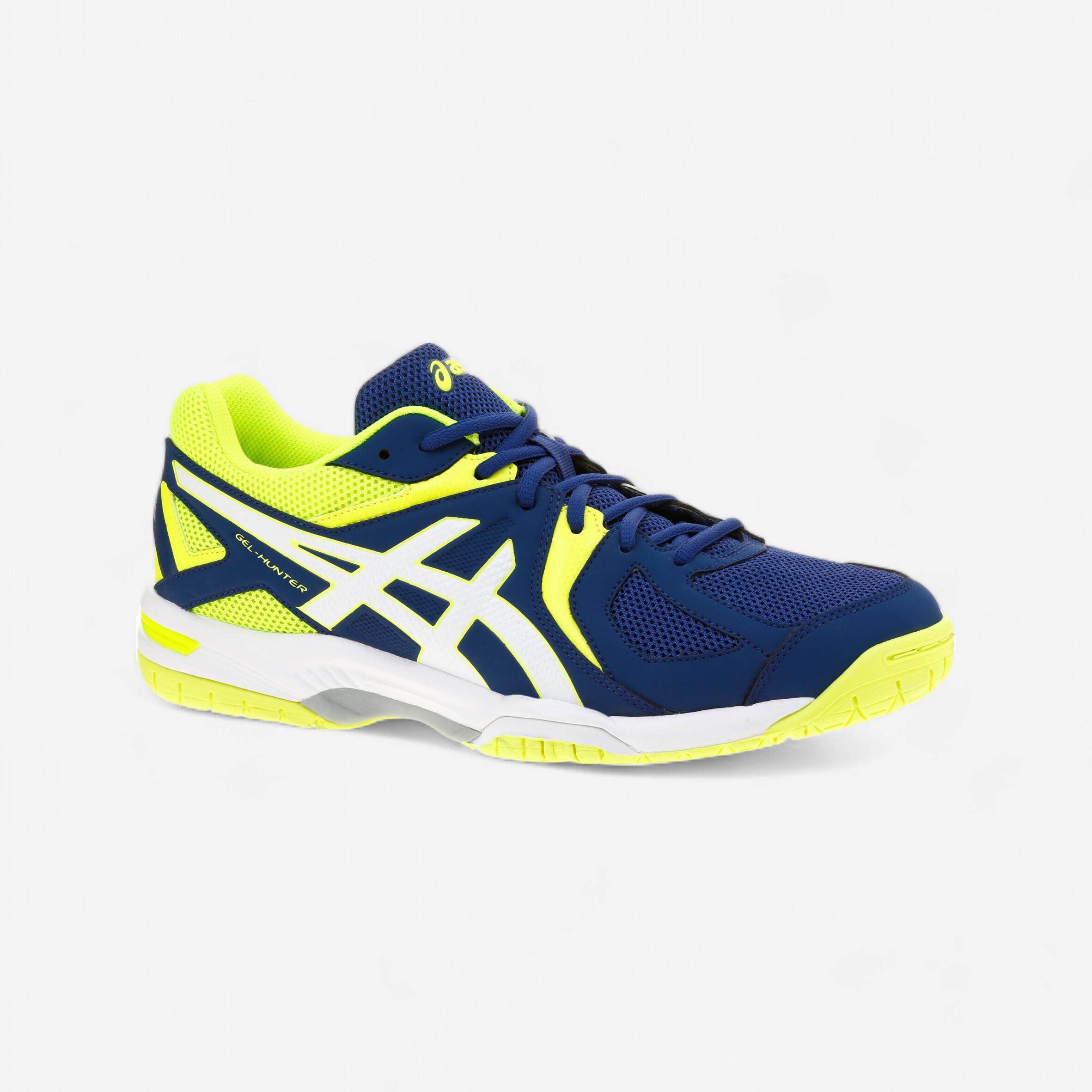 Asics Badmintonschuhe Gel Hunter Herren blau/gelb