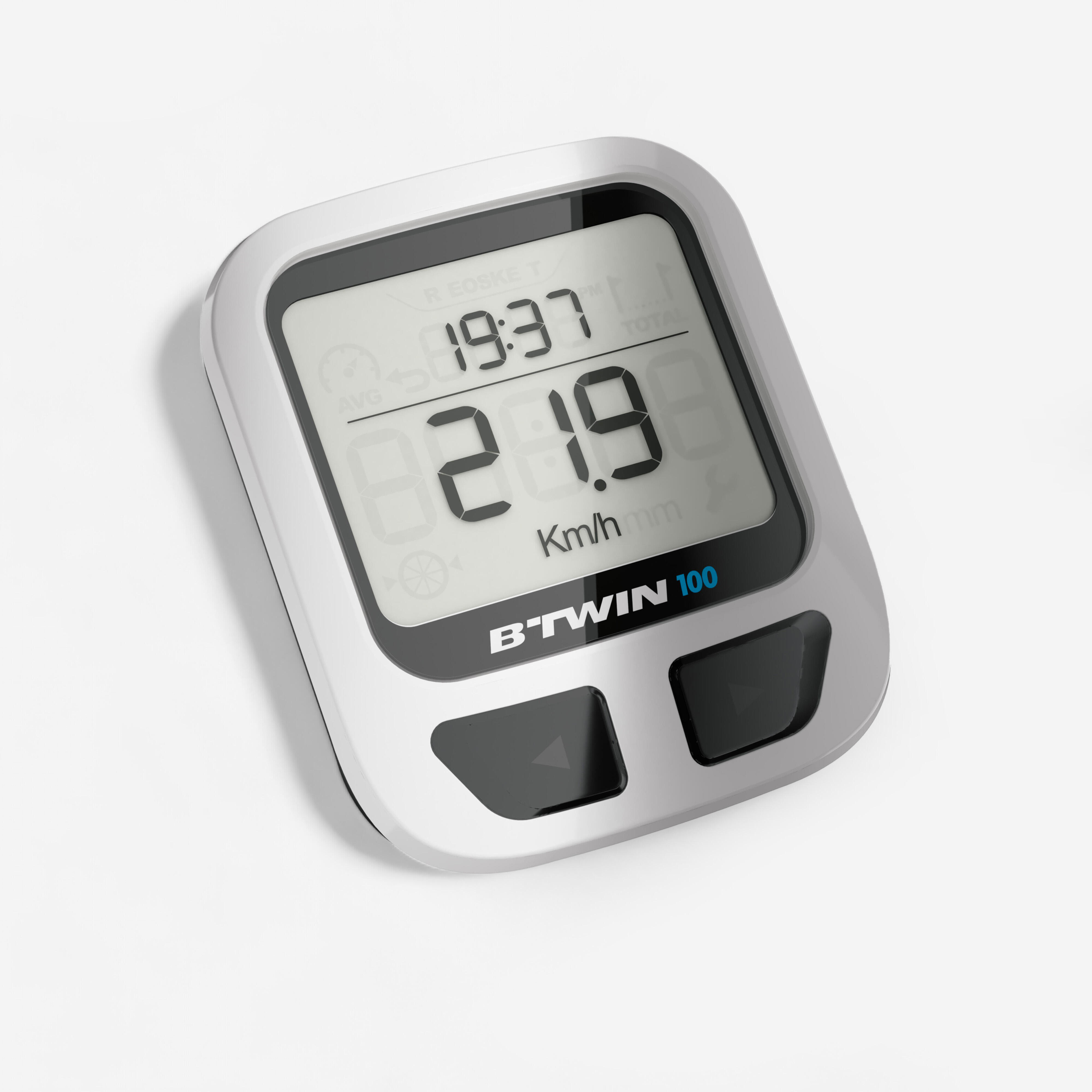 Van Rysel Fahrradcomputer 100 mit Kabel schwarz