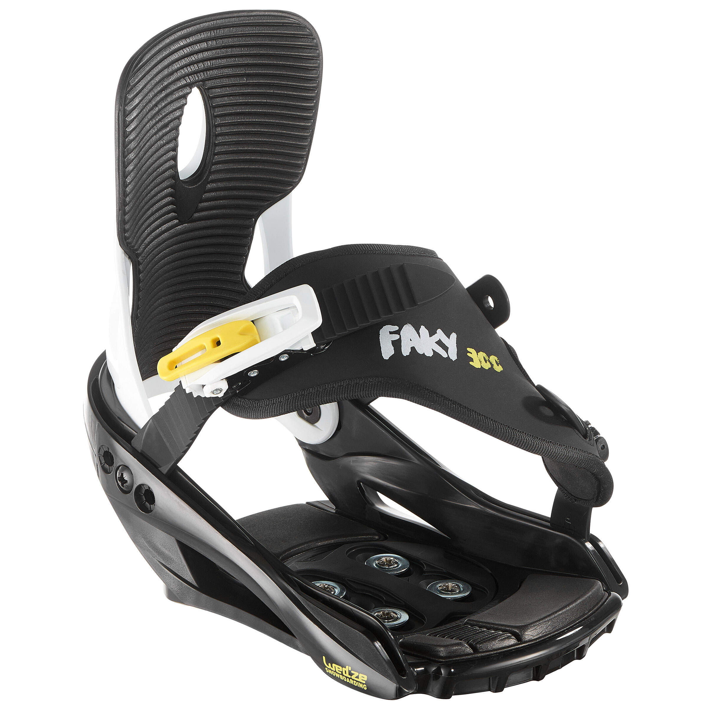 Dreamscape Snowboardbindung Faky 300 Kinder schwarz/weiss/gelb