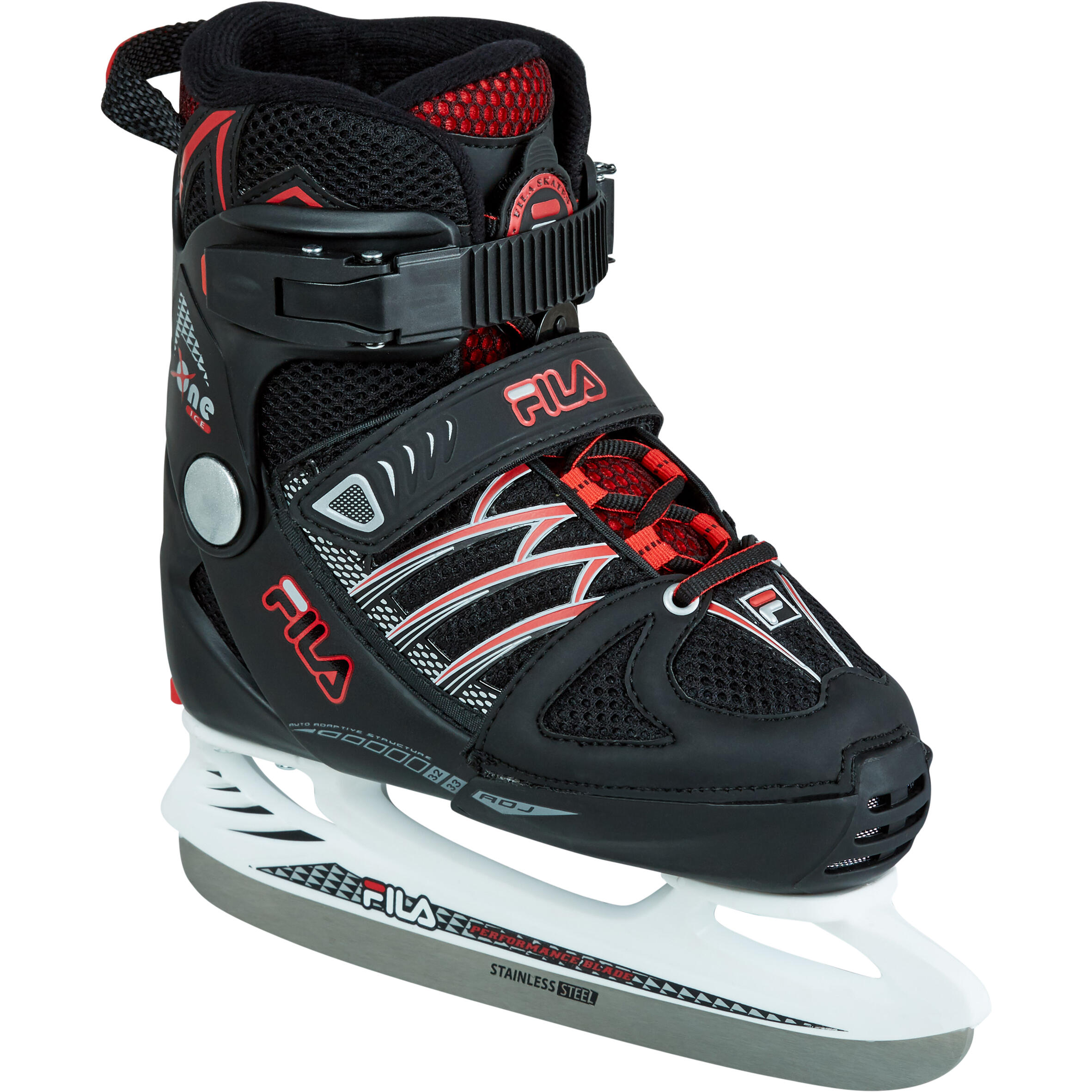 Fila Schlittschuhe X-One schwarz/rot