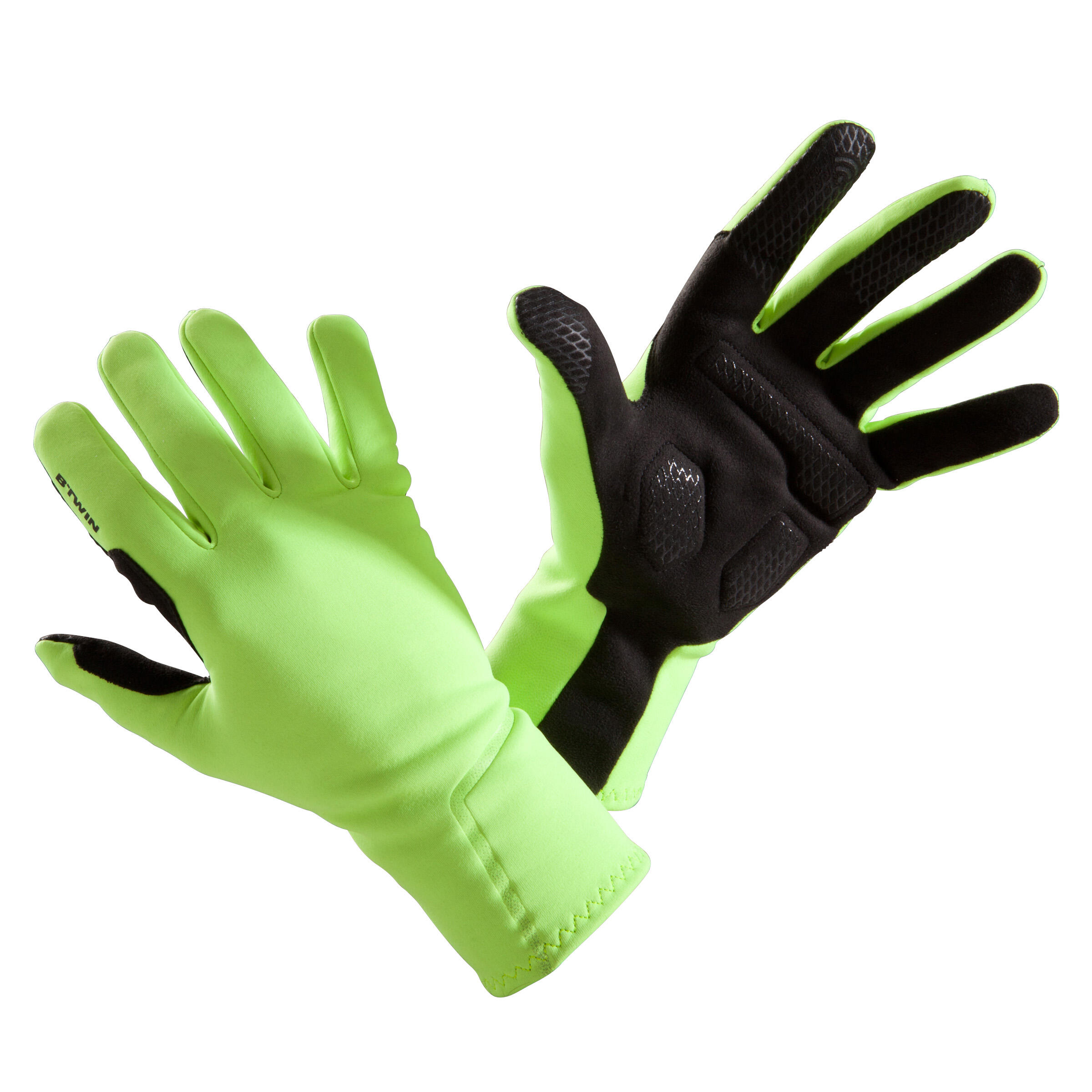Triban Fahrrad-Winterhandschuhe 500 neongelb