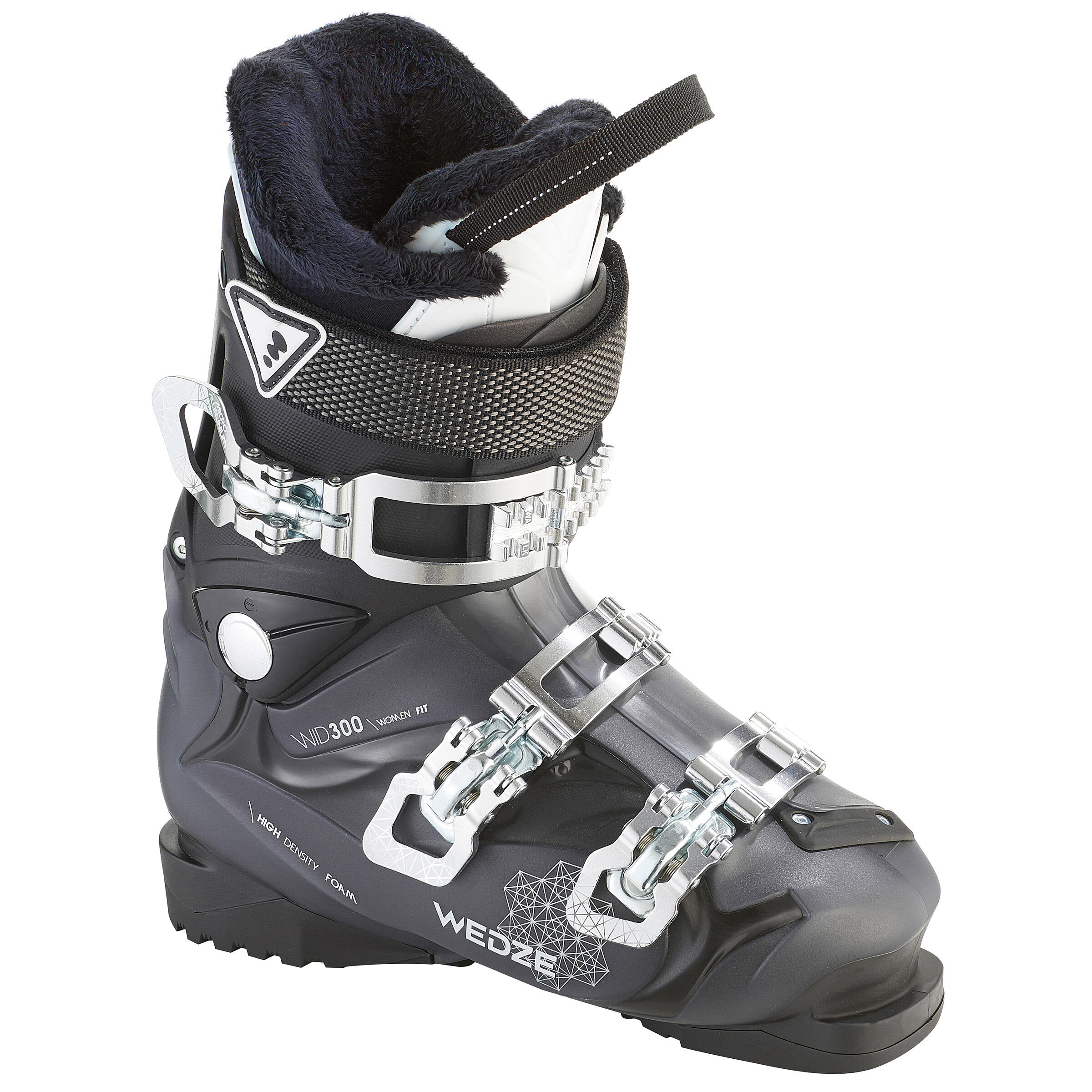 Wedze Skischuhe Piste Wid 300 Damen schwarz