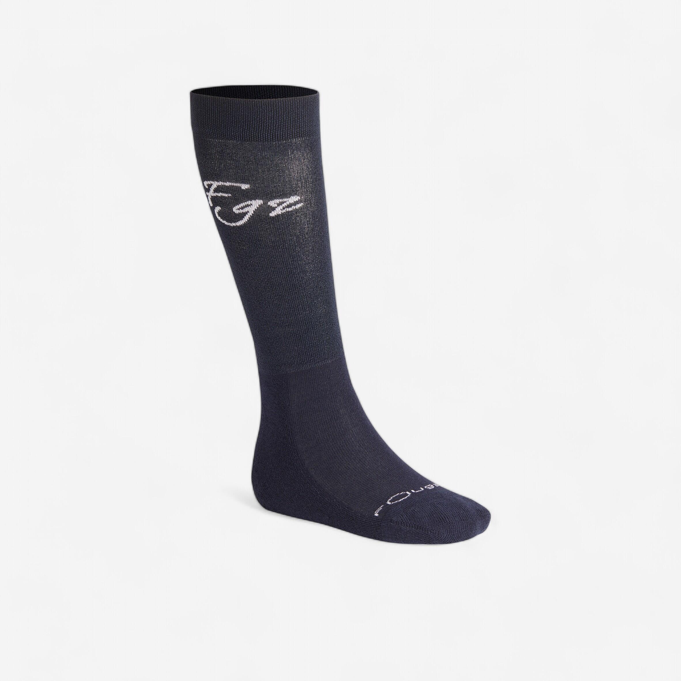 Fouganza Reitsocken Light Kinder marineblau