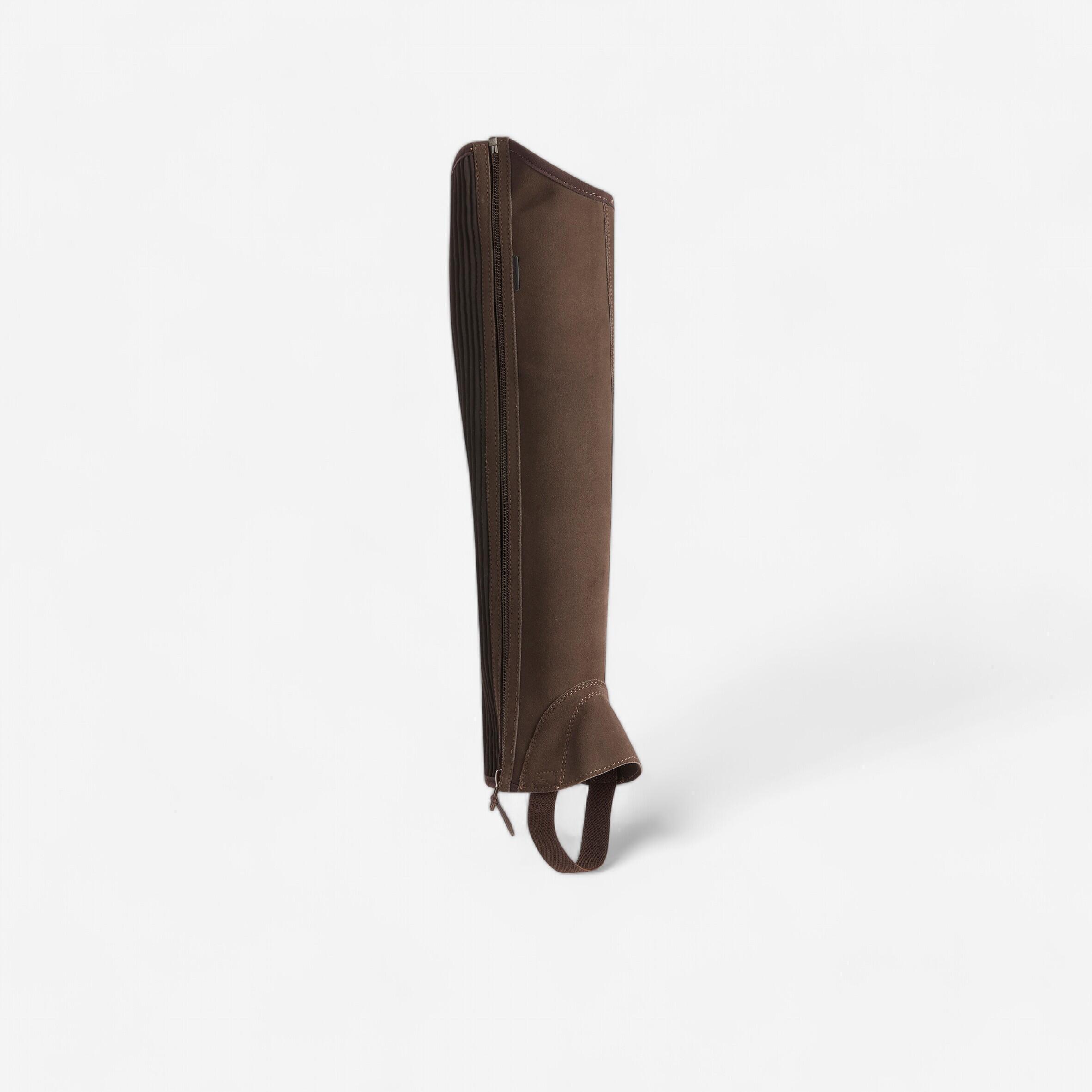 Fouganza Chaps Sentier Spaltleder Erwachsene braun