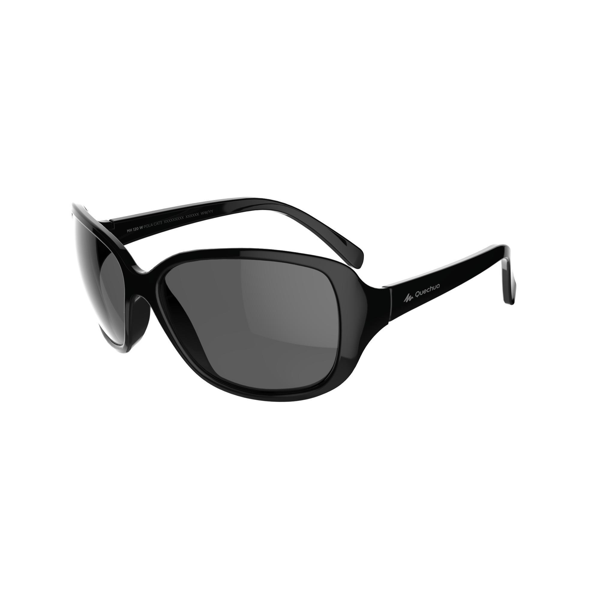 Quechua Sonnenbrille Wandern MH530 Kategorie 3 polarisierend Damen schwarz