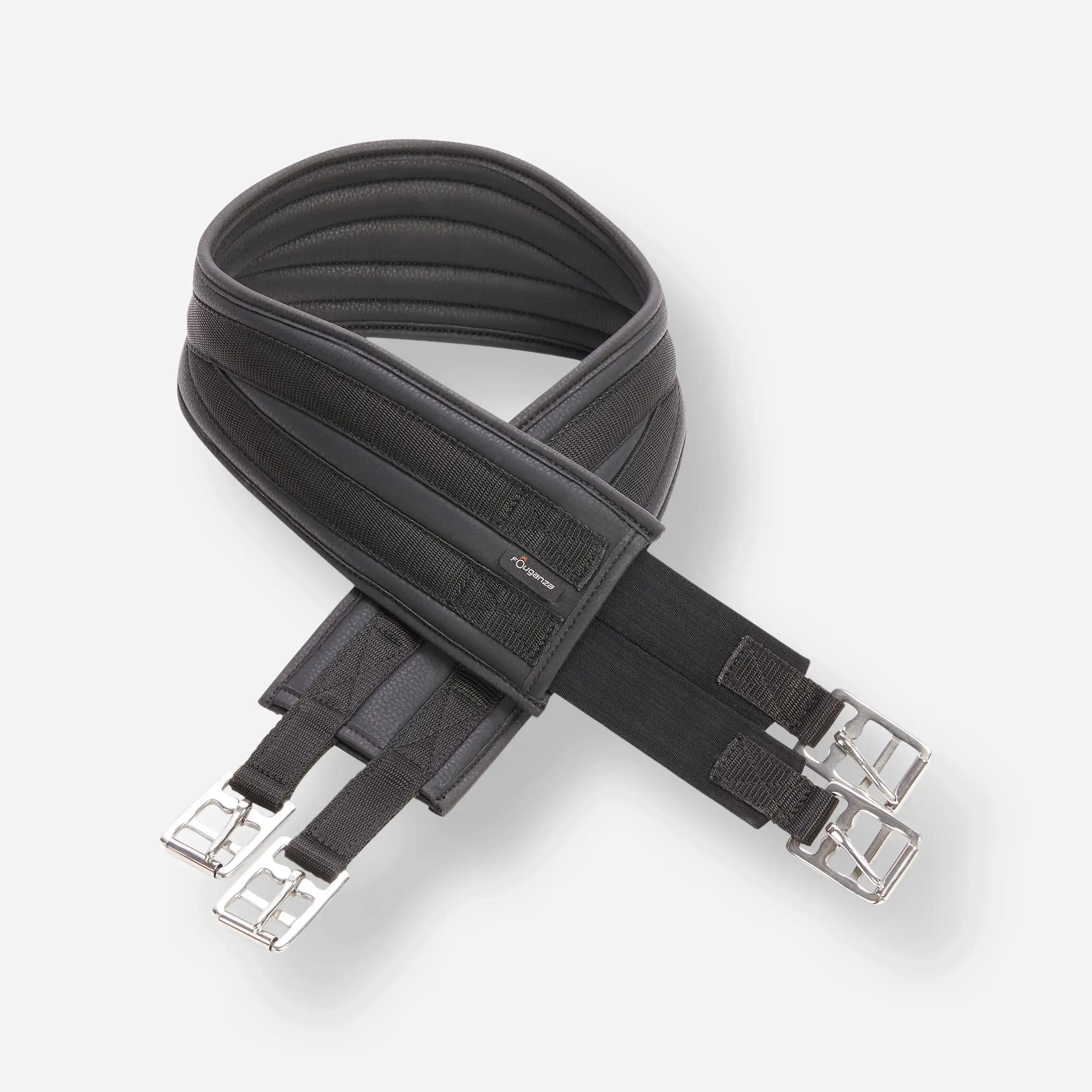 Fouganza Sattelgurt Reitgurt Pony und Pferd 100 schwarz