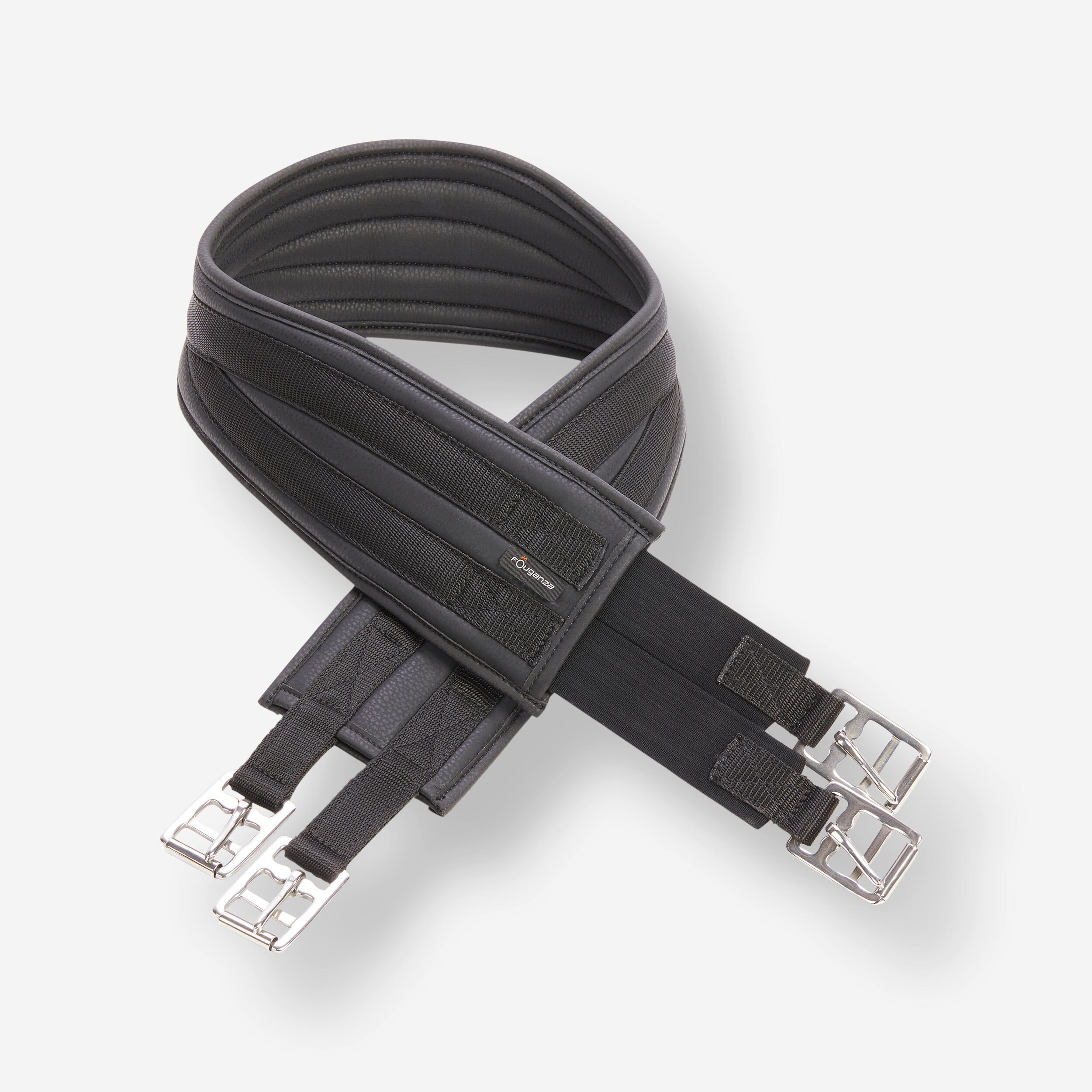 Fouganza Sattelgurt Reitgurt Pony und Pferd 100 schwarz