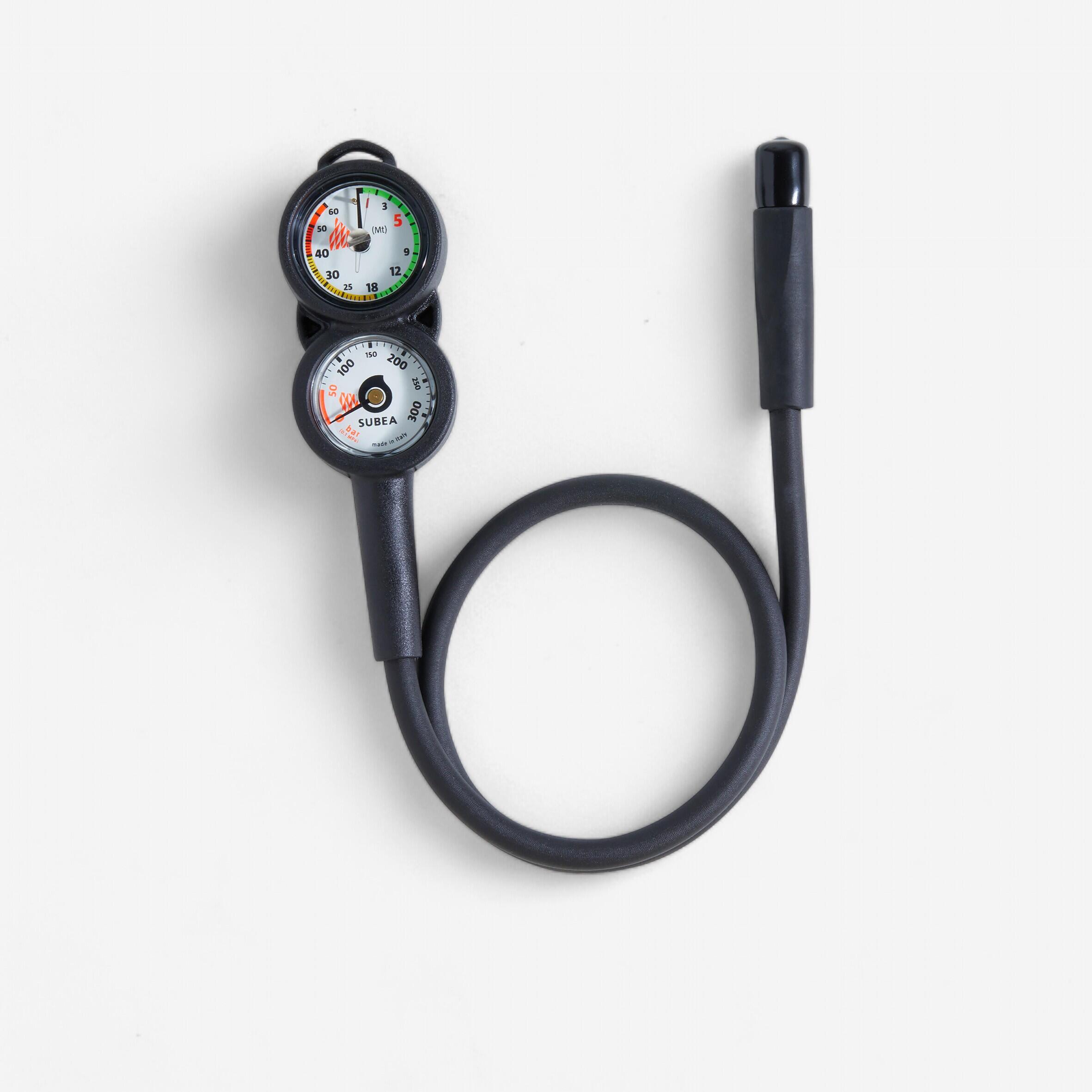 Subea Tauchkonsole mit Manometer 300 bar und Tiefenmesser SCD