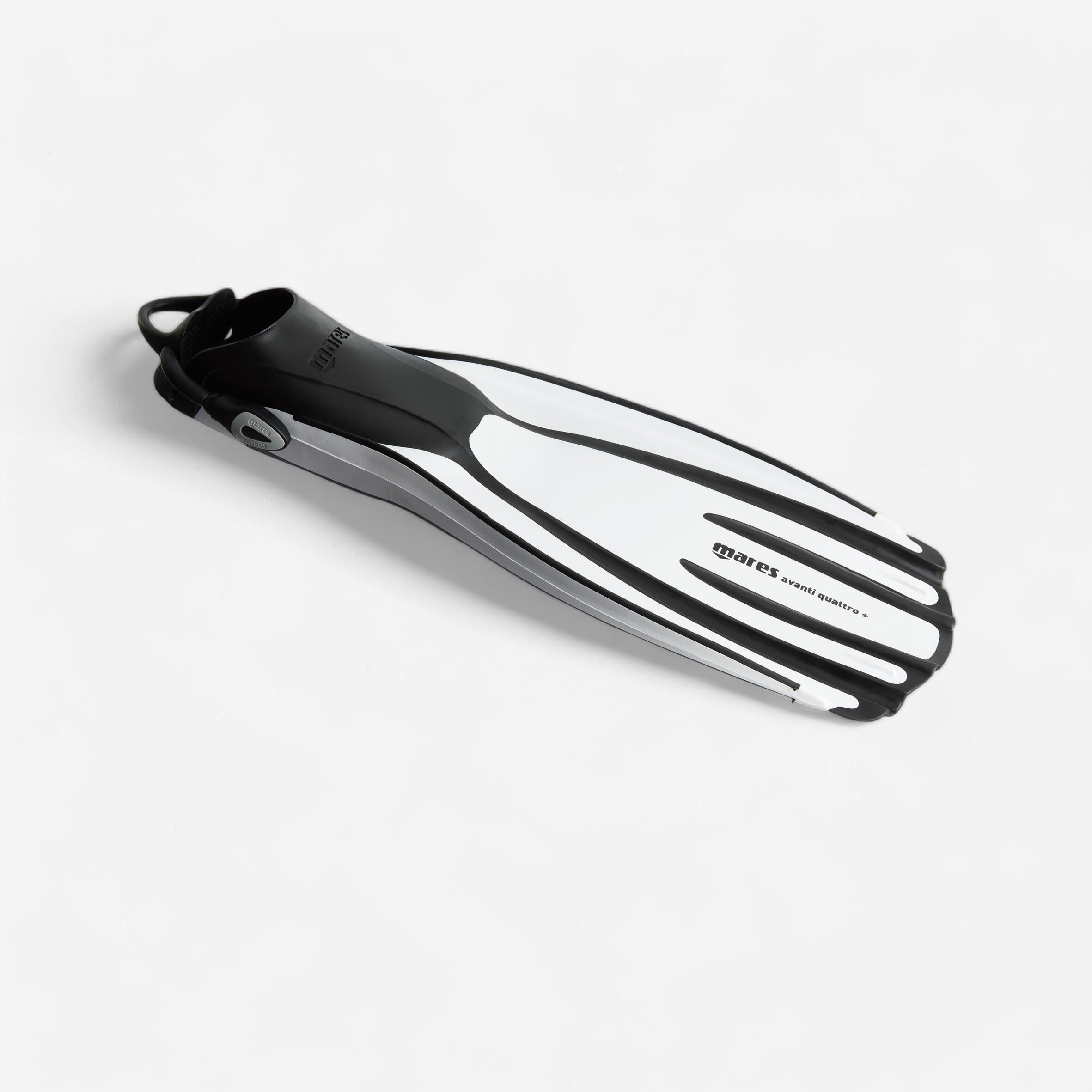 Mares Tauchflossen Gerätetauchen verstellbar Avanti Quattro+ weiss