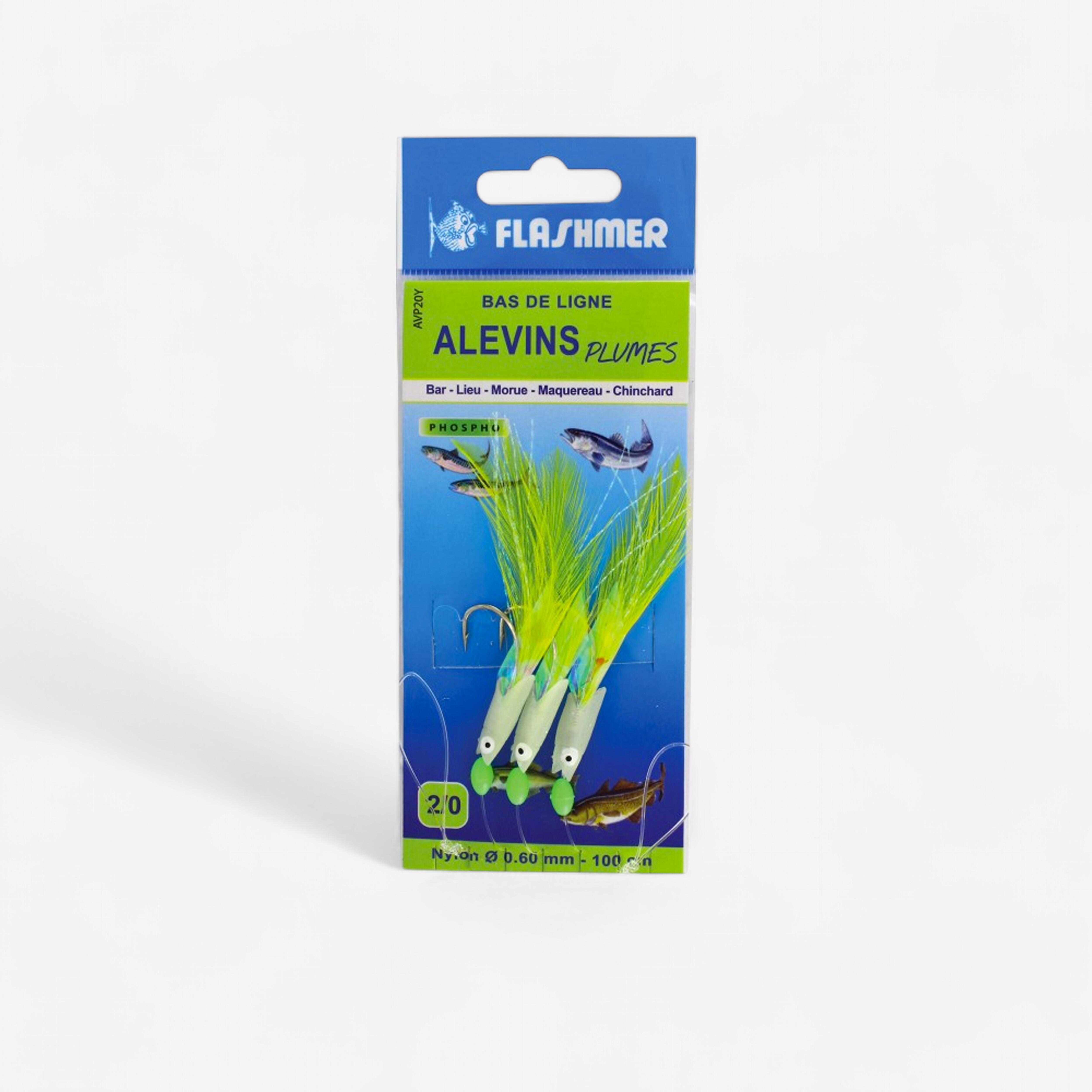 Flashmer Paternoster leuchtende Setzlinge 3 Haken