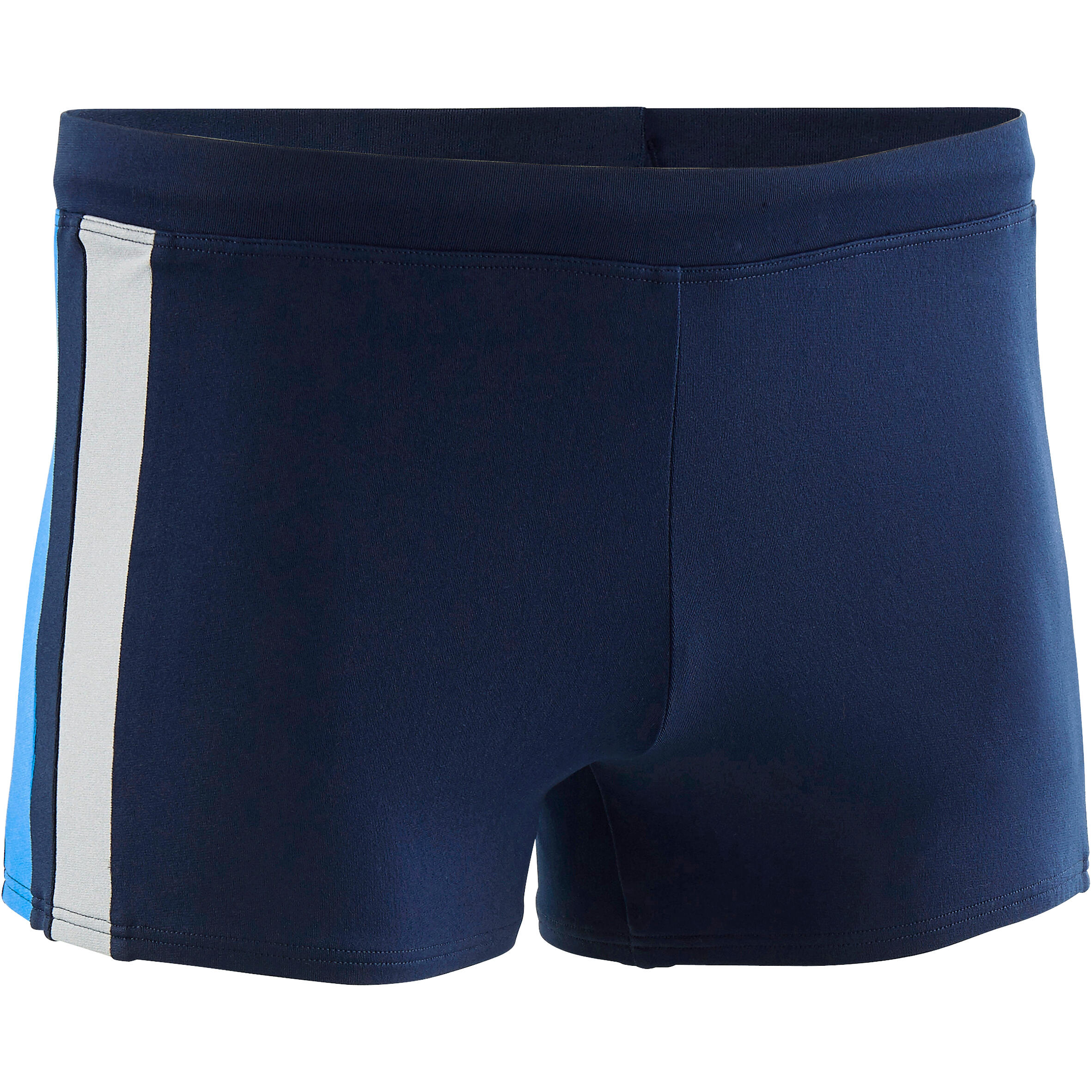 Nabaiji Badehose Boxer Yoke Herren blau/grau