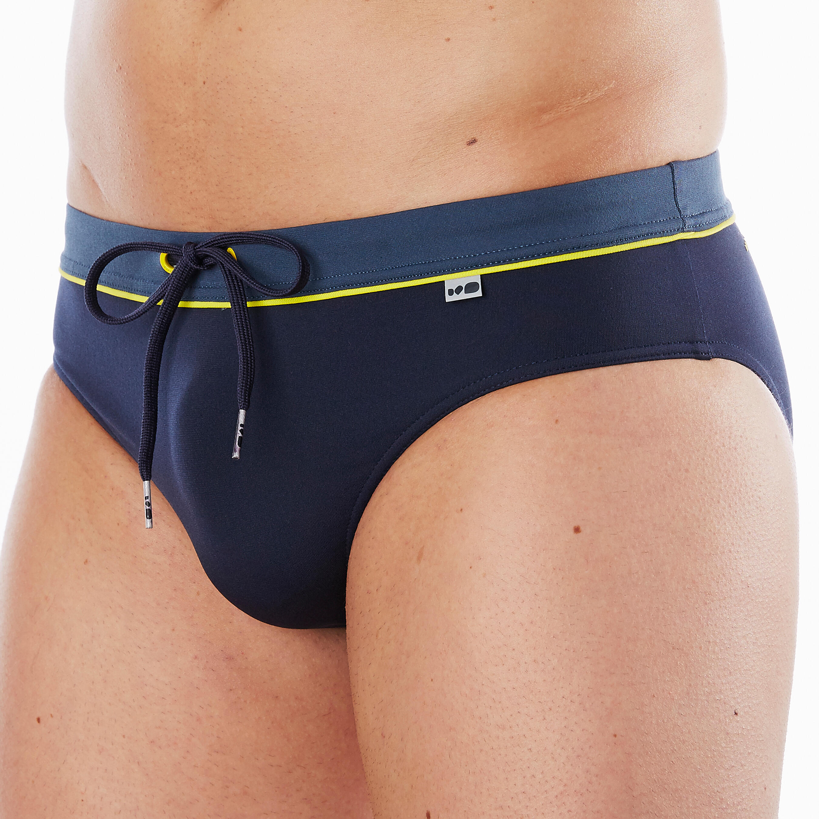 Nabaiji Badehose Slip 100 Pep Herren blau/marineblau
