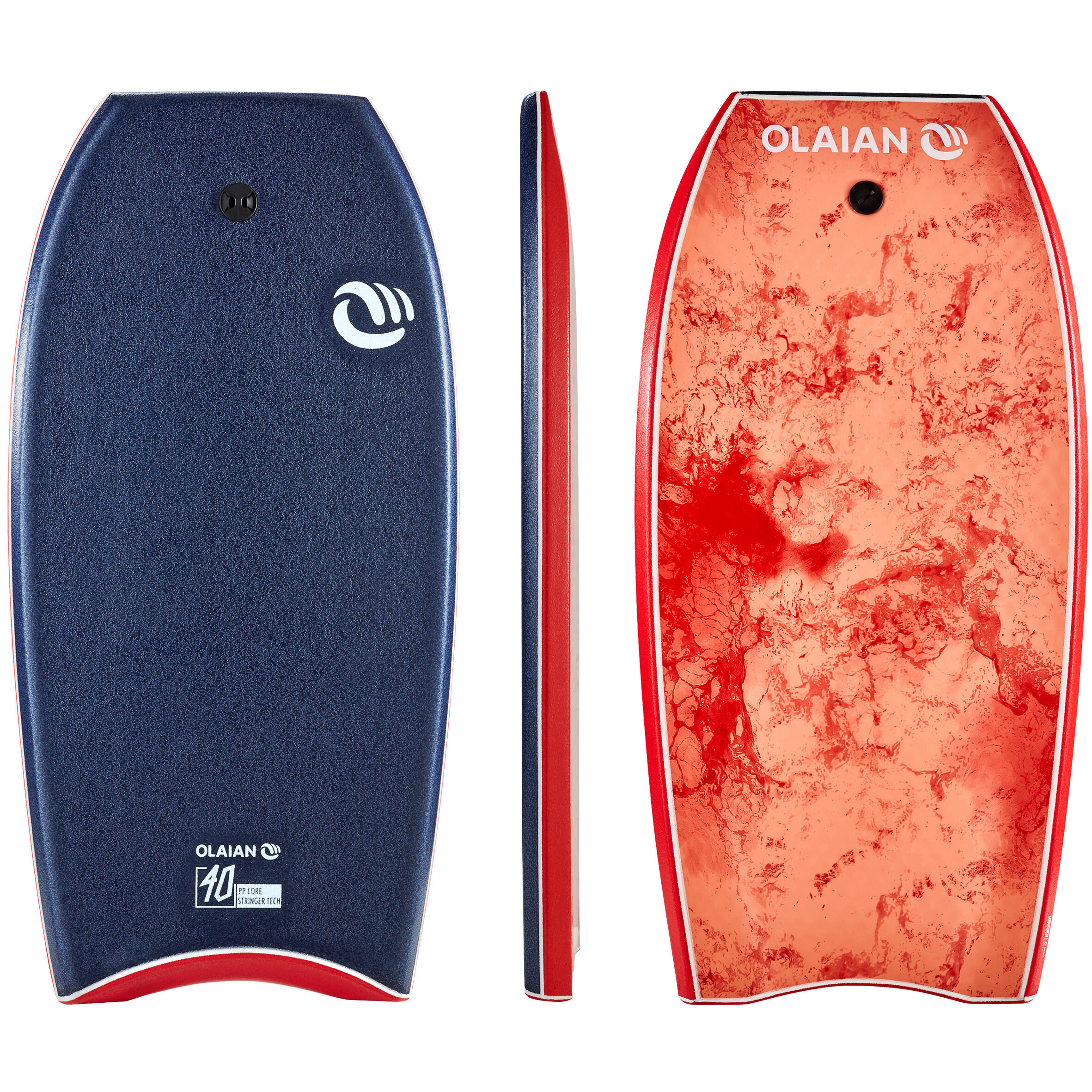 Radbug Bodyboard 900 40" für Körpergröße 1,55–1,70 m + Leash blau