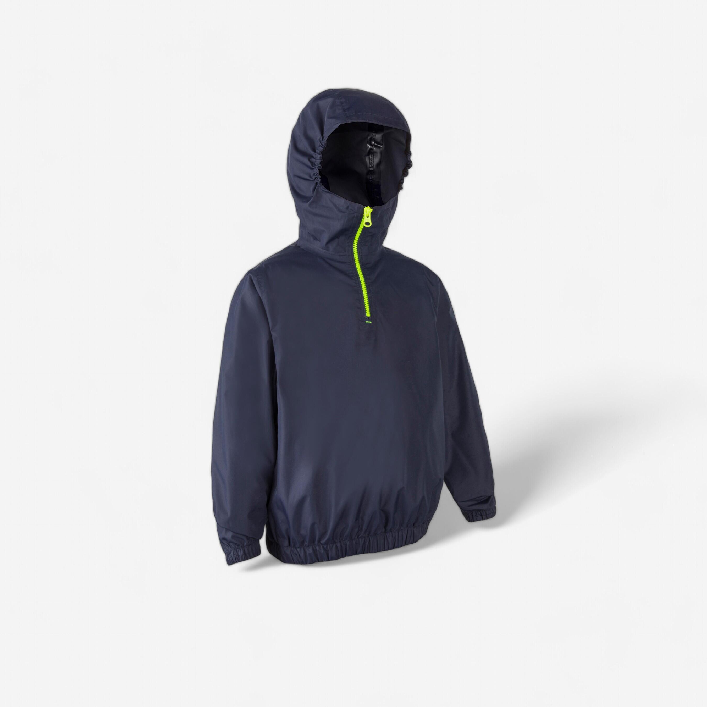 Tribord Segeljacke Dinghy 100 winddicht wasserdicht Kinder dunkelblau/blau