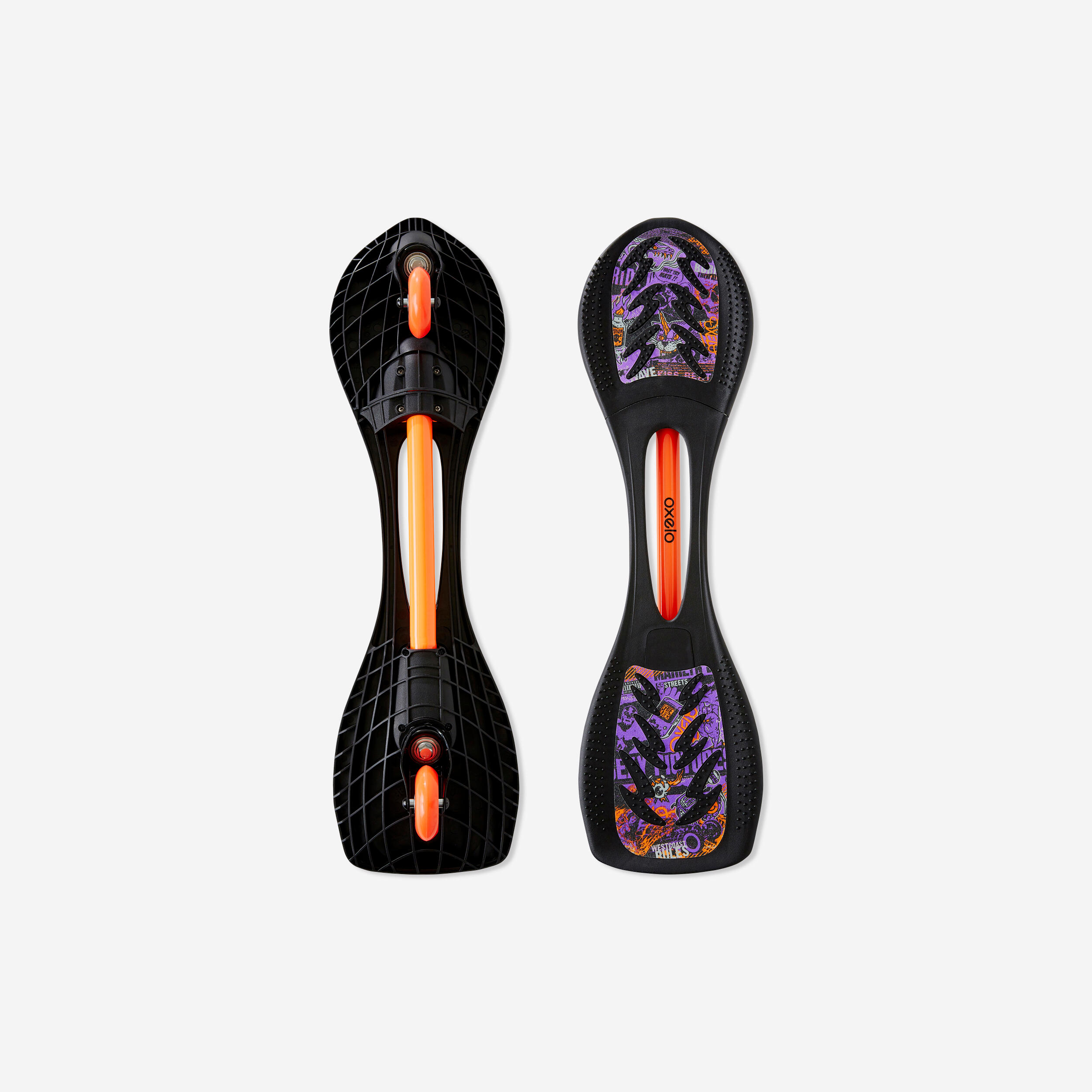 Oxelo Waveboard WB120 Einsteiger schwarz/lila
